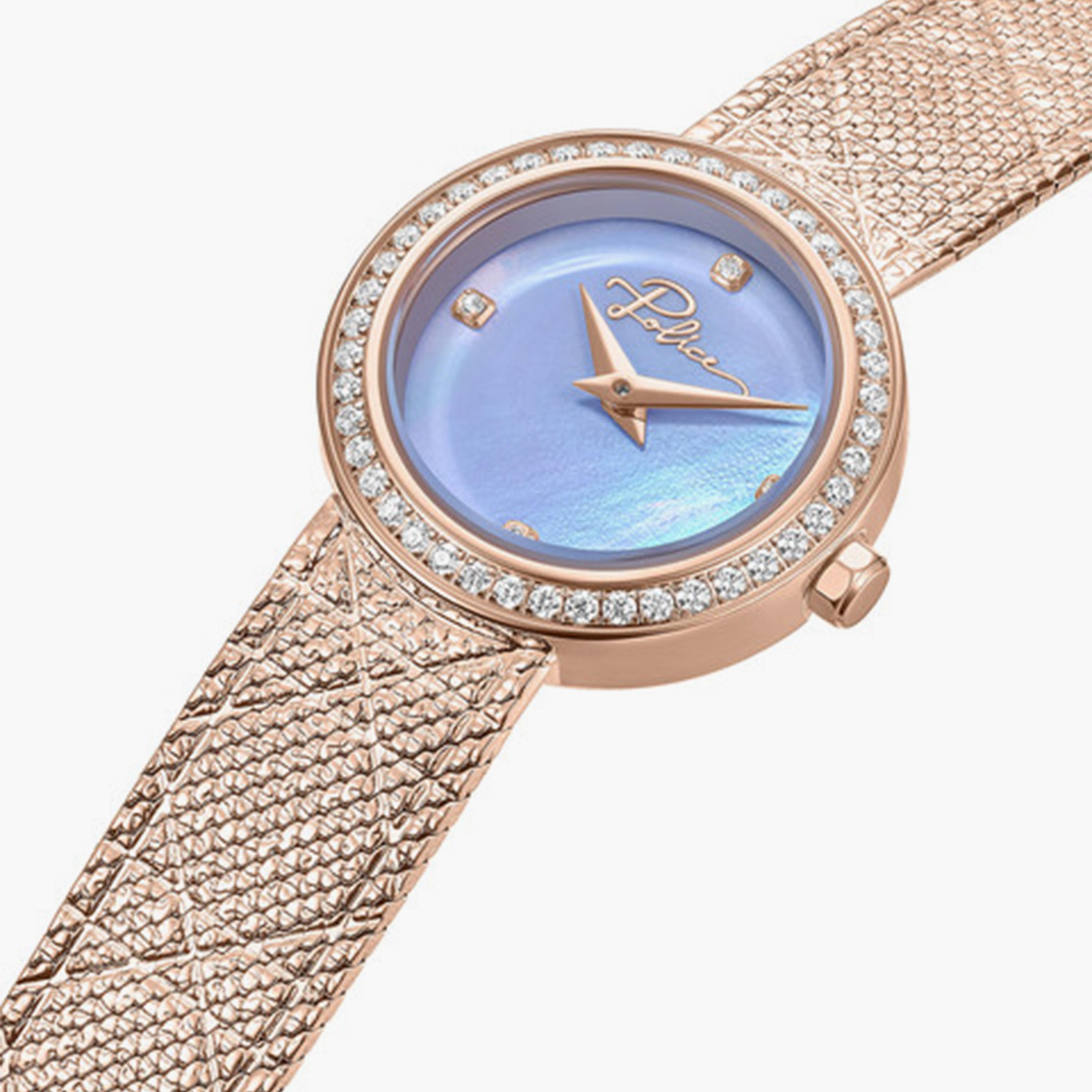 بوليس- ساعة نسائية تناظرية سوار معدني 26مم لون ذهبي | PEWLG0075901-women-watchesandjewellery-watches-image-2