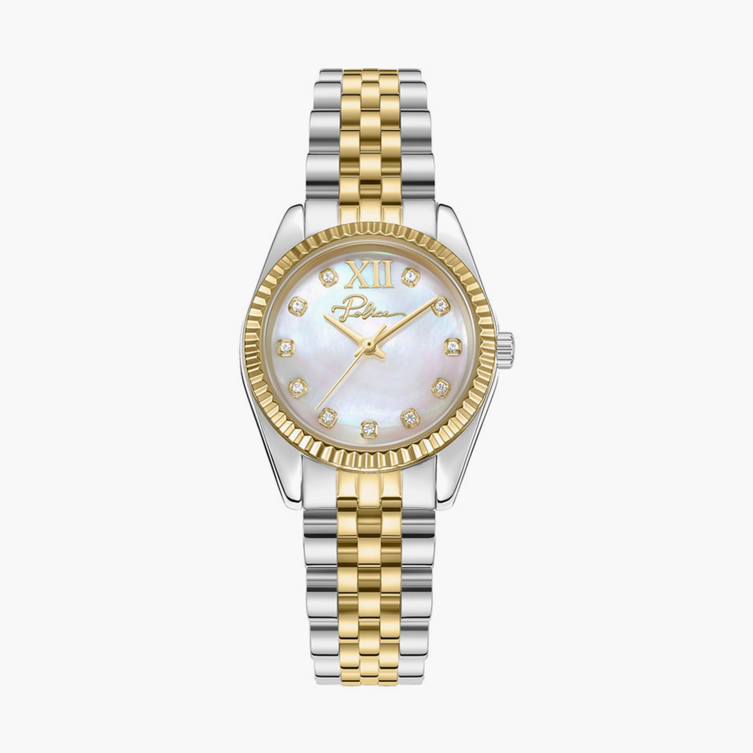 بوليس- ساعة نسائية تناظرية سوار معدني 28مم متعددة الألوان | PEWLG0075804-women-watchesandjewellery-watches-image-1