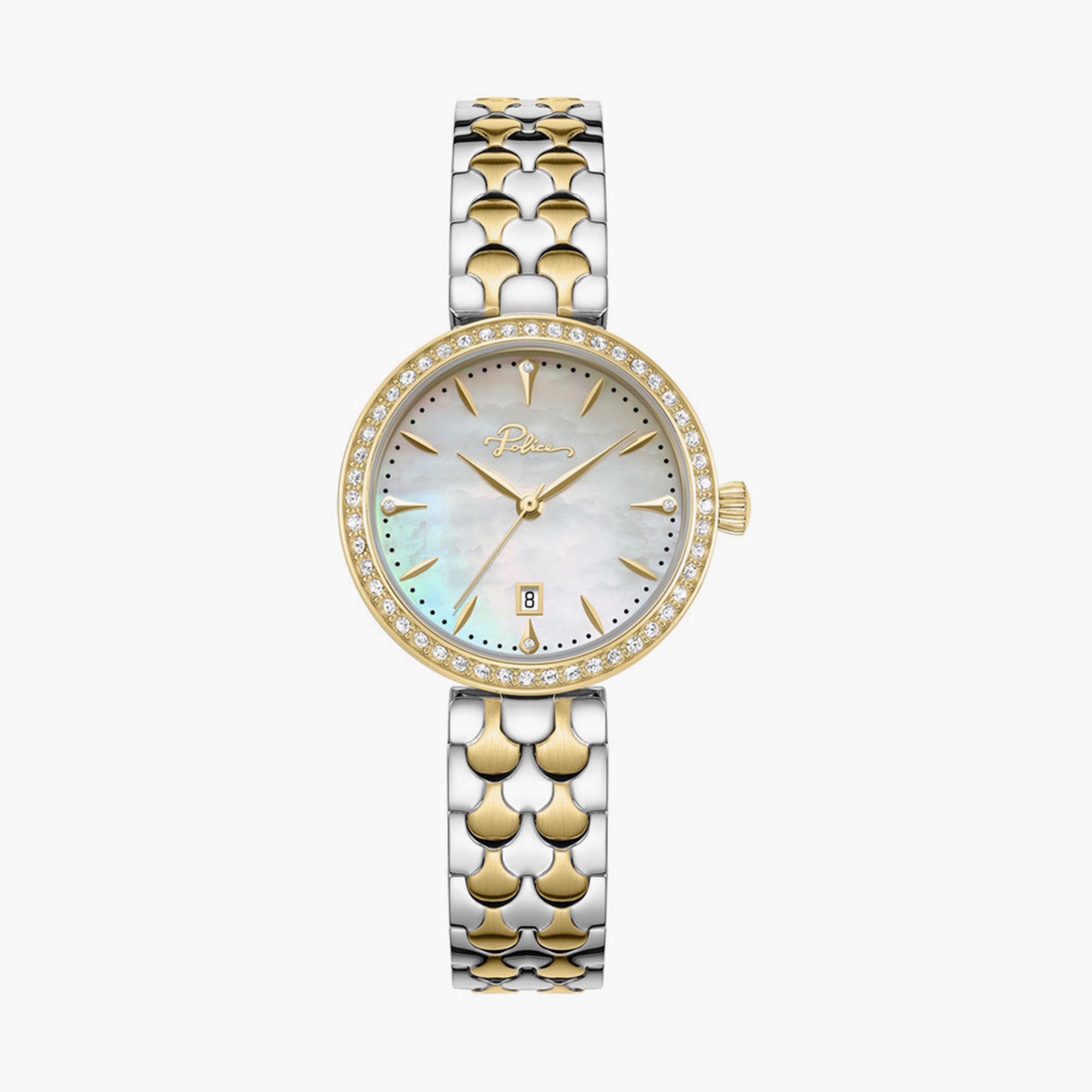 بوليس- ساعة نسائية تناظرية سوار ستانلس ستيل 40مم متعددة الألوان | PEWLG0076303-women-watchesandjewellery-watches-image-1