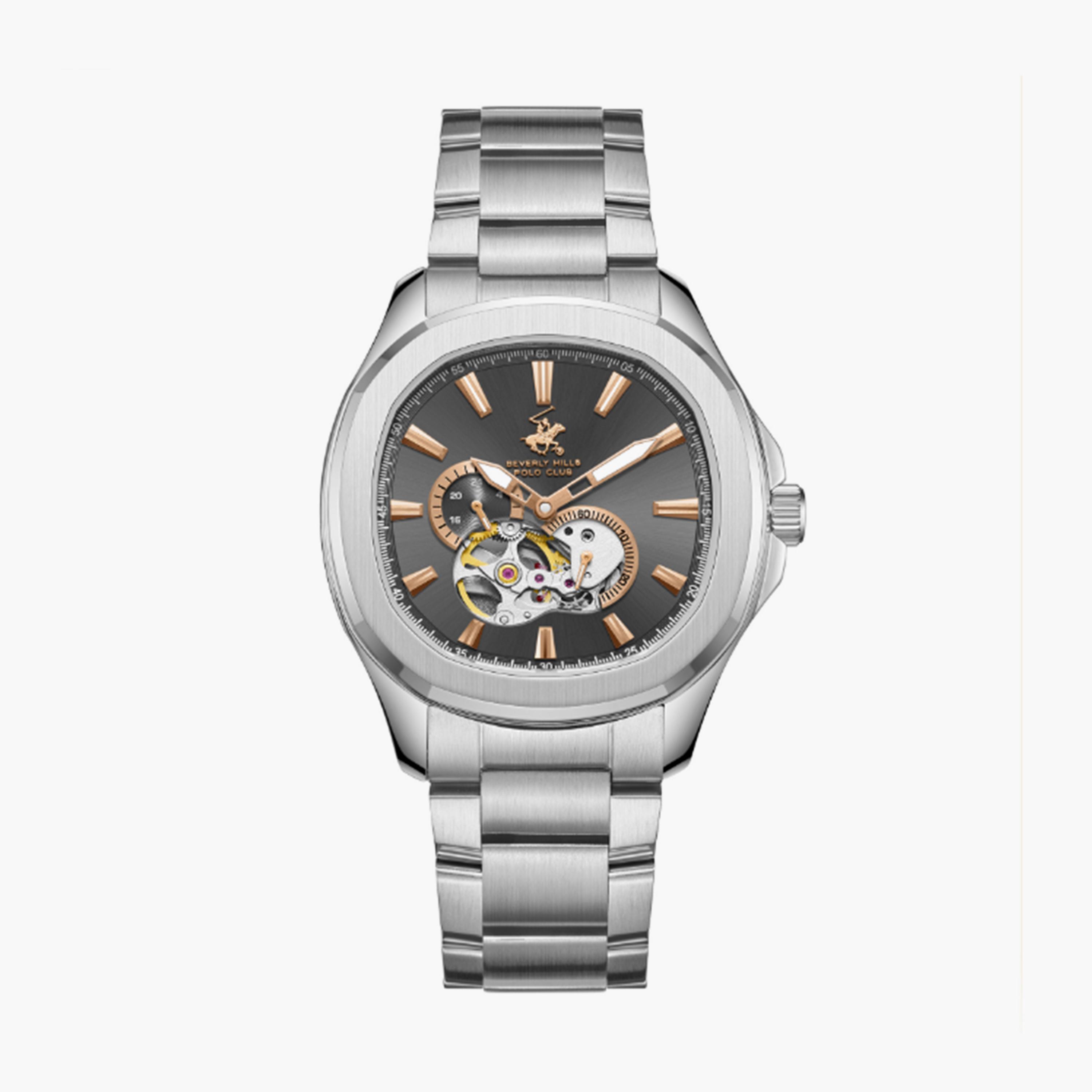 بيفرلي هيلز بولو كلوب- ساعة  كرونوغراف للرجال سوار معدني  41مم لون فضي | BP3728X.360-men-watchesandjewellery-watches-image-1