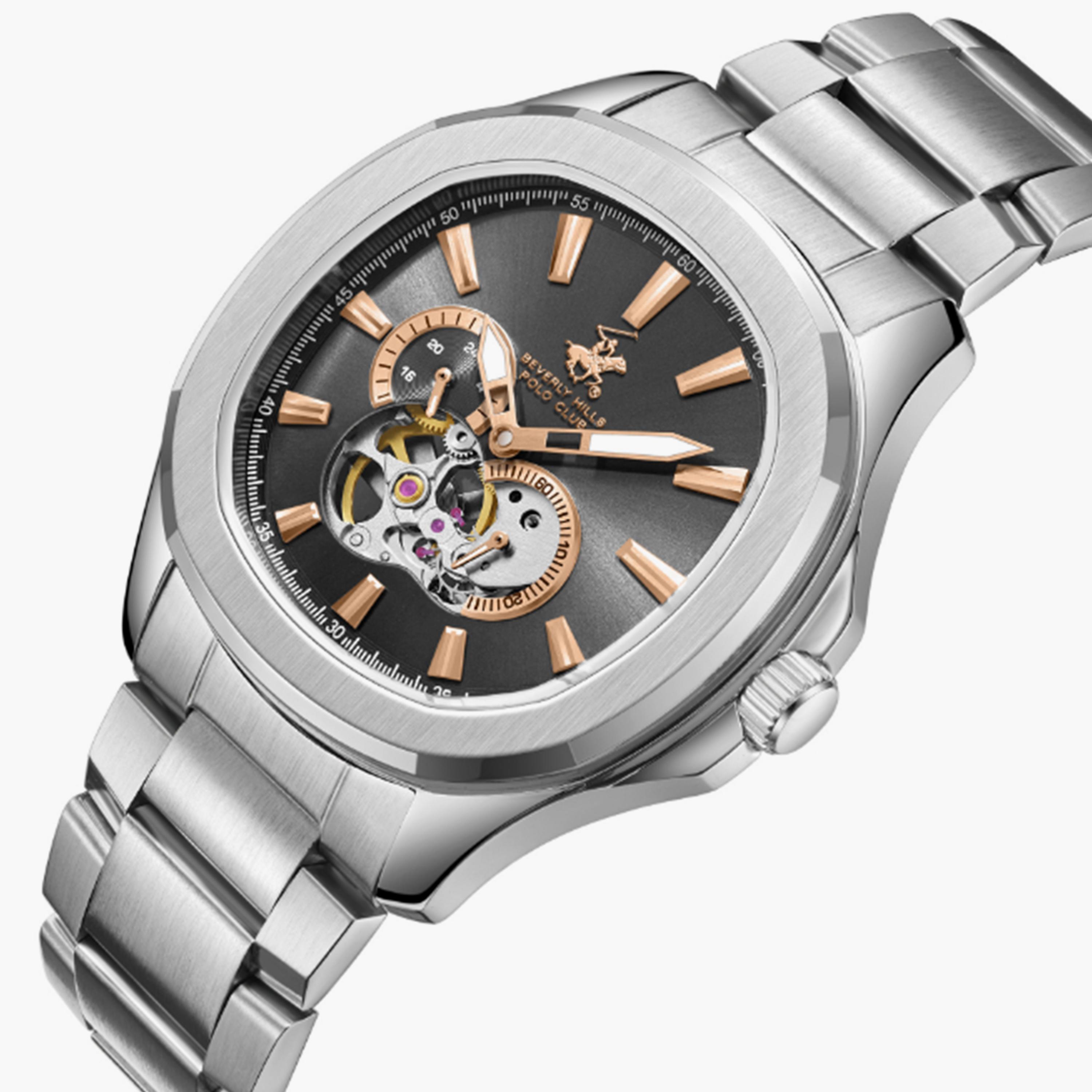 بيفرلي هيلز بولو كلوب- ساعة  كرونوغراف للرجال سوار معدني  41مم لون فضي | BP3728X.360-men-watchesandjewellery-watches-image-2