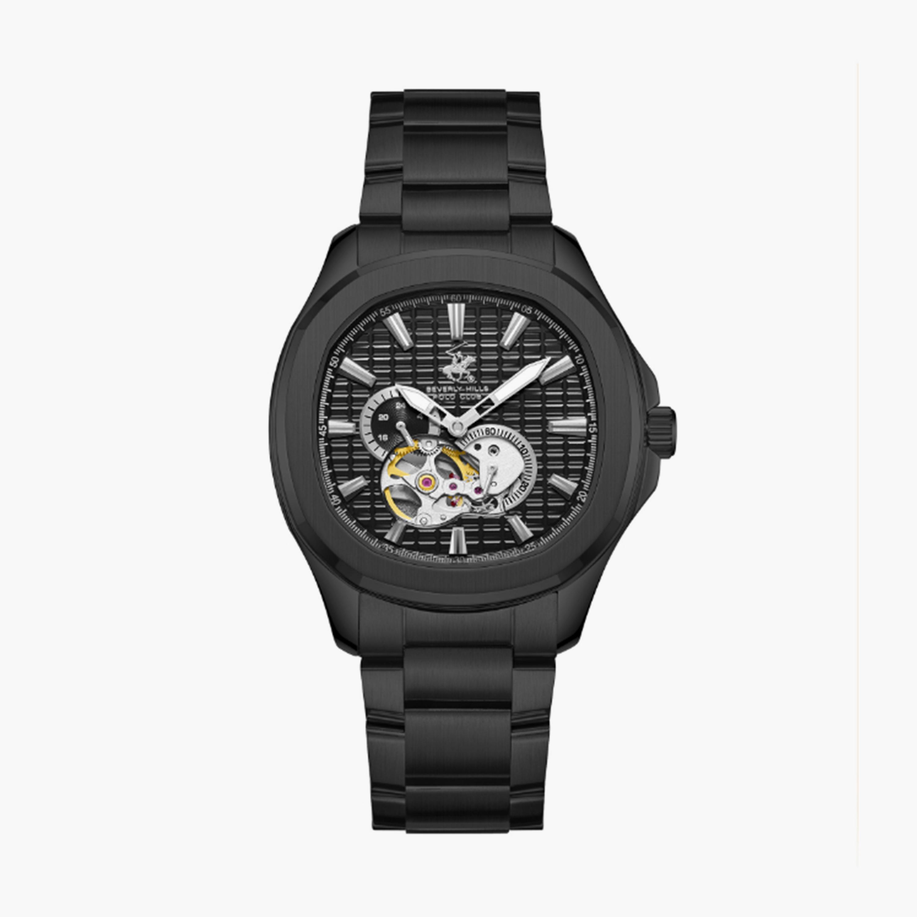 بيفرلي هيلز بولو كلوب- ساعة  كرونوغراف للرجال سوار معدني  41مم لون أسود | BP3728X.650-men-watchesandjewellery-watches-image-1