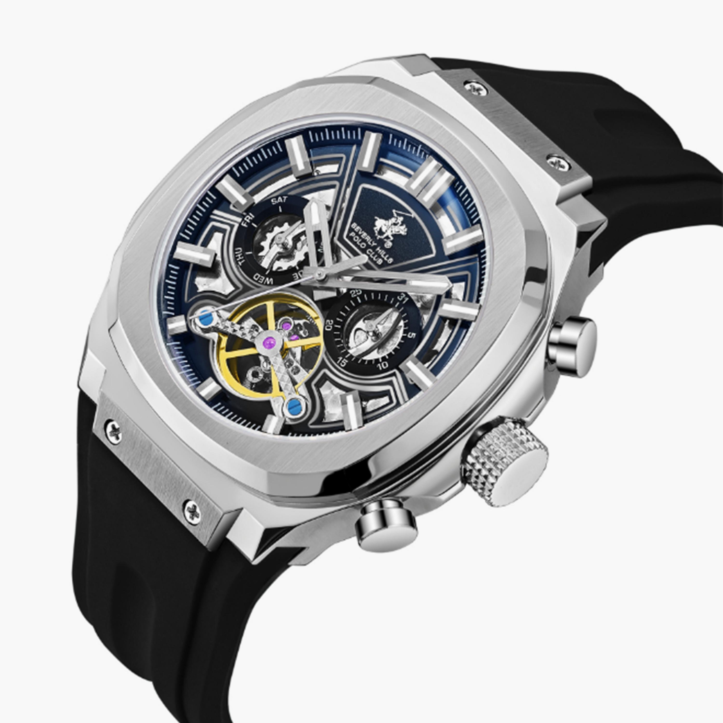 Beverly Hills Polo Club Men's 46MM Black Chronograph Silicone Strap Watch | BP3750X.351-men-watchesandjewellery-watches-image-4