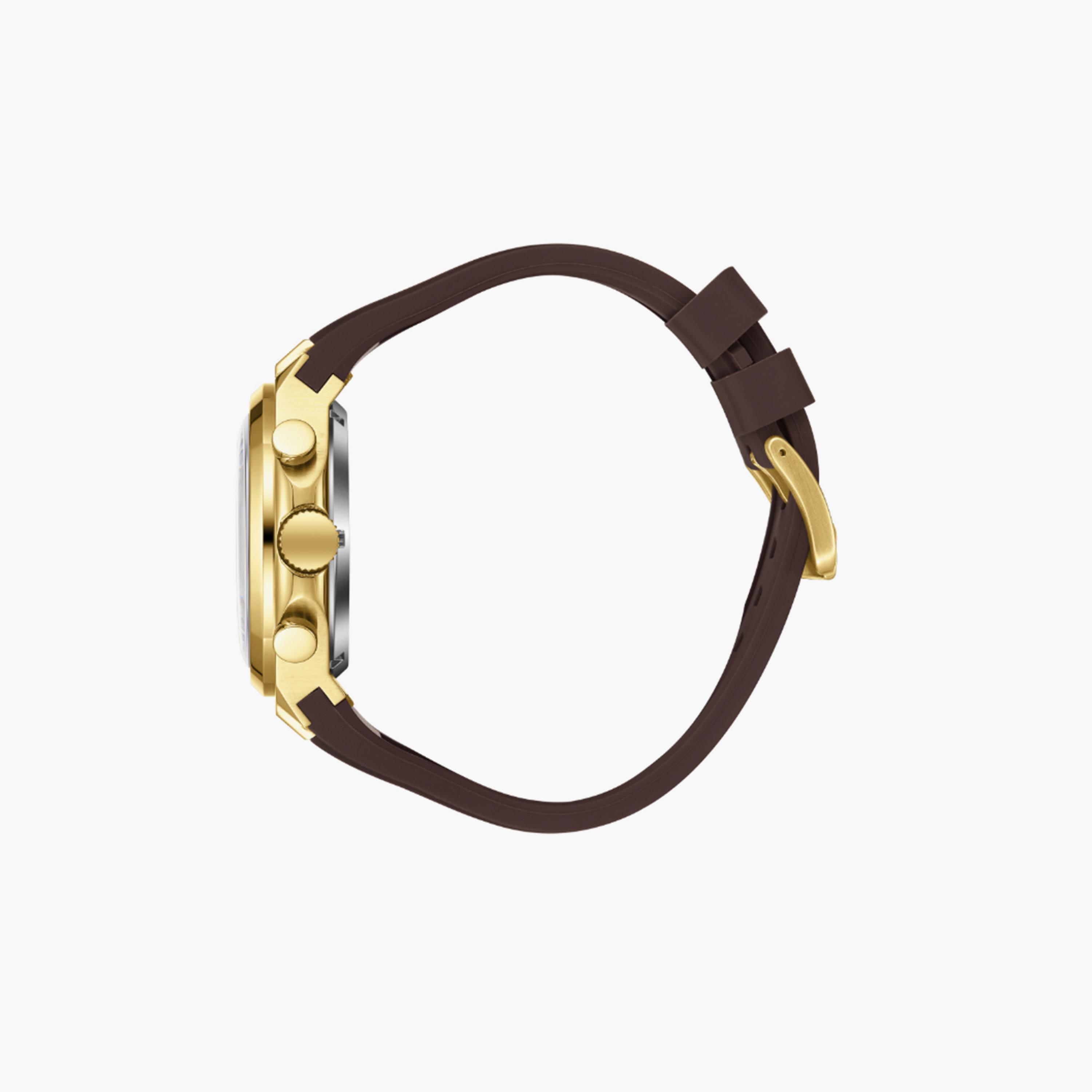 بيفرلي هيلز بولو كلوب- ساعة  كرونوغراف للرجال سوار سيليكون  46مم لون بني | BP3750X.142-men-watchesandjewellery-watches-image-3