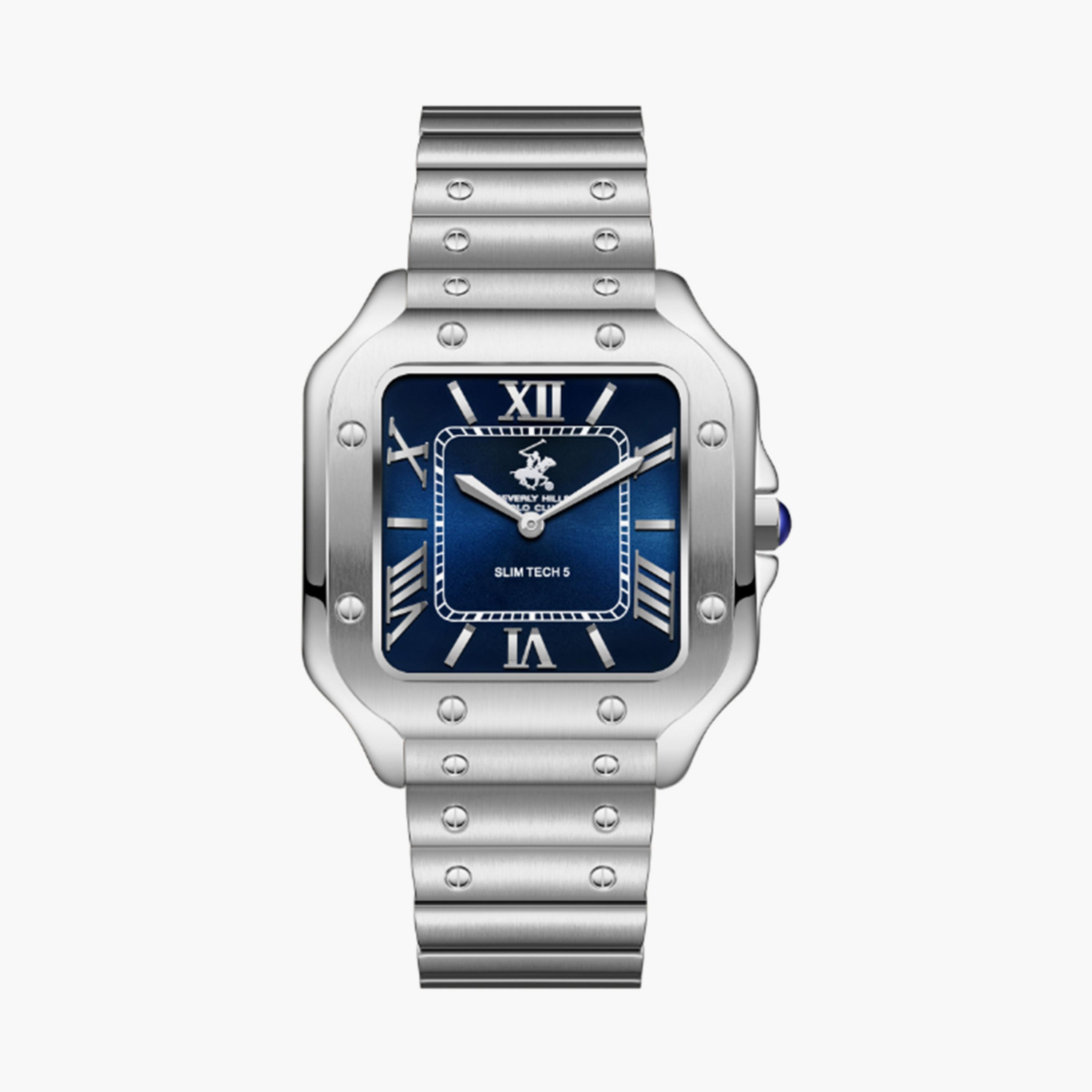 بيفرلي هيلز بولو كلوب- ساعة  تناظرية للرجال سوار معدني  42مم لون فضي | BP3729X.390-men-watchesandjewellery-watches-image-1