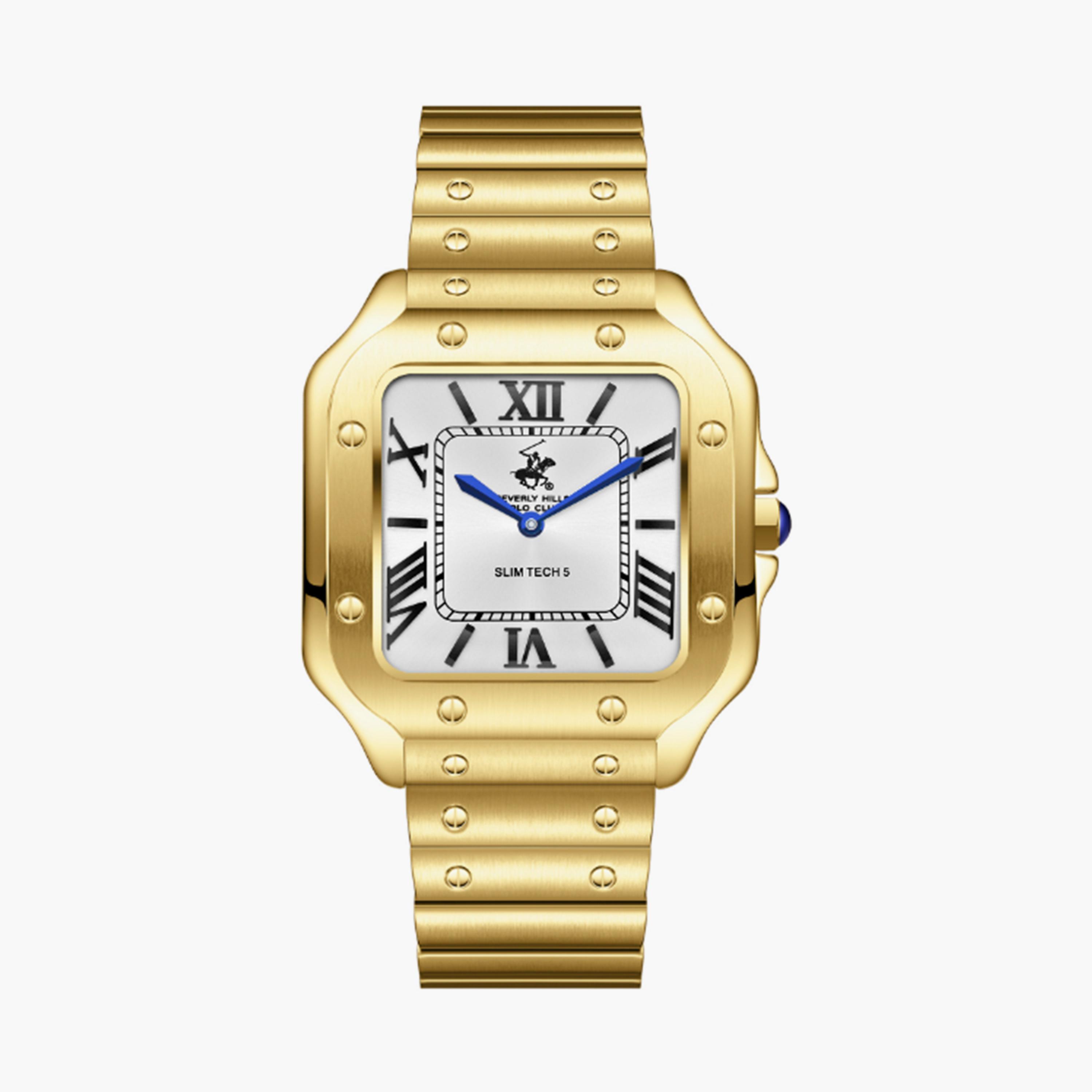 بيفرلي هيلز بولو كلوب- ساعة  تناظرية للرجال سوار معدني  42مم لون ذهبي | BP3729X.130-men-watchesandjewellery-watches-image-1