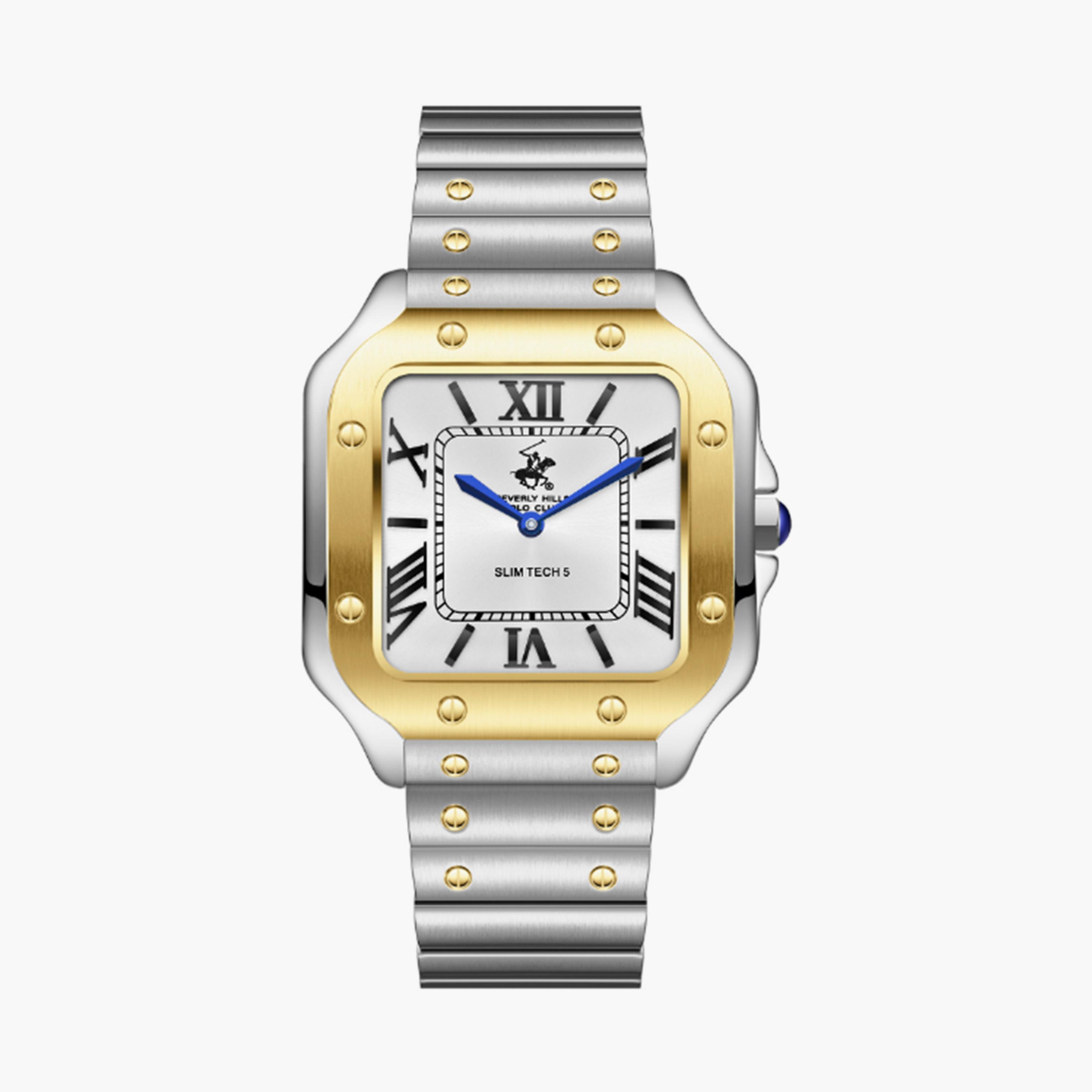 Beverly Hills Polo Club Men's 42MM Silver Analog Metal Strap Watch | BP3729X.230-men-watchesandjewellery-watches-image-1