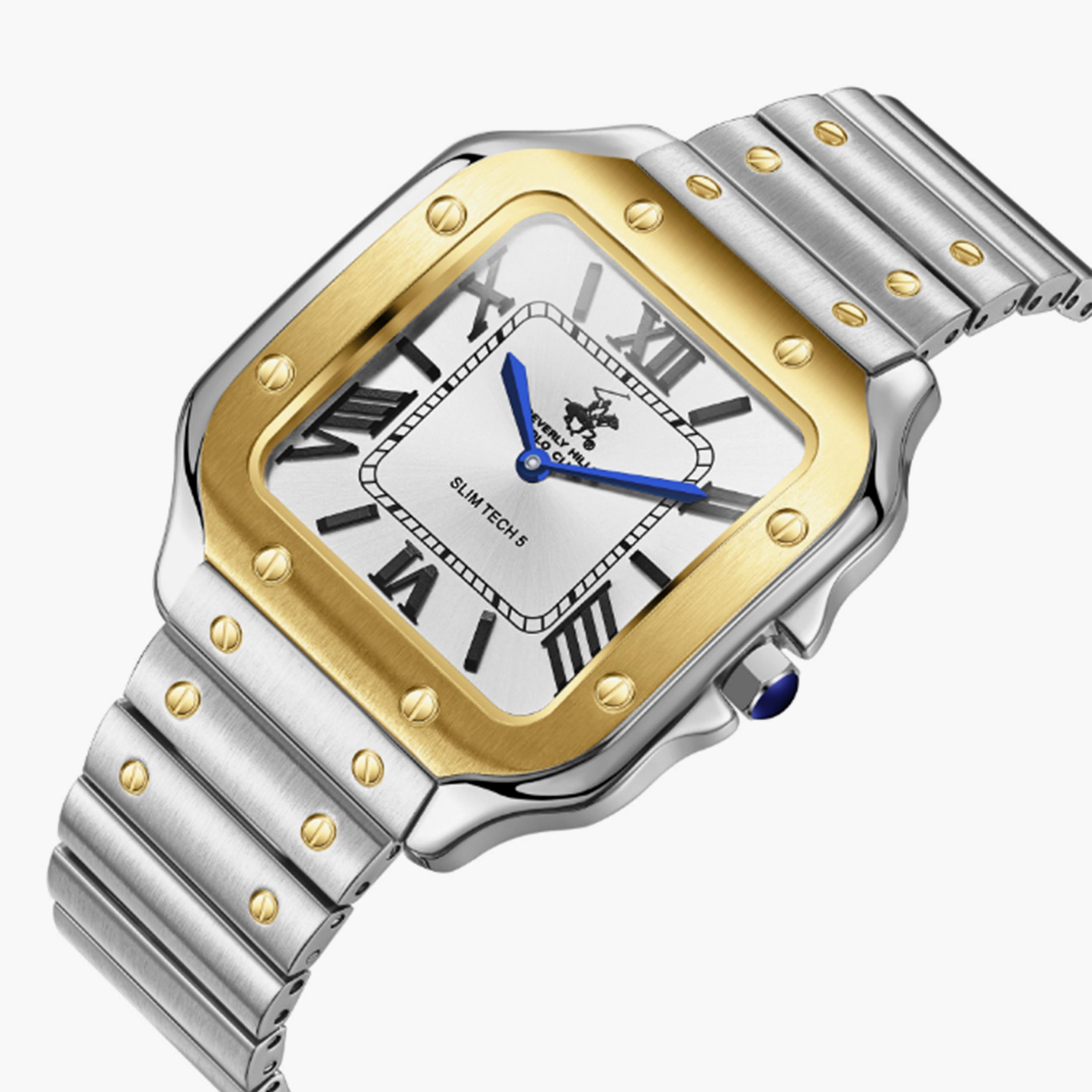 Beverly Hills Polo Club Men's 42MM Silver Analog Metal Strap Watch | BP3729X.230-men-watchesandjewellery-watches-image-4