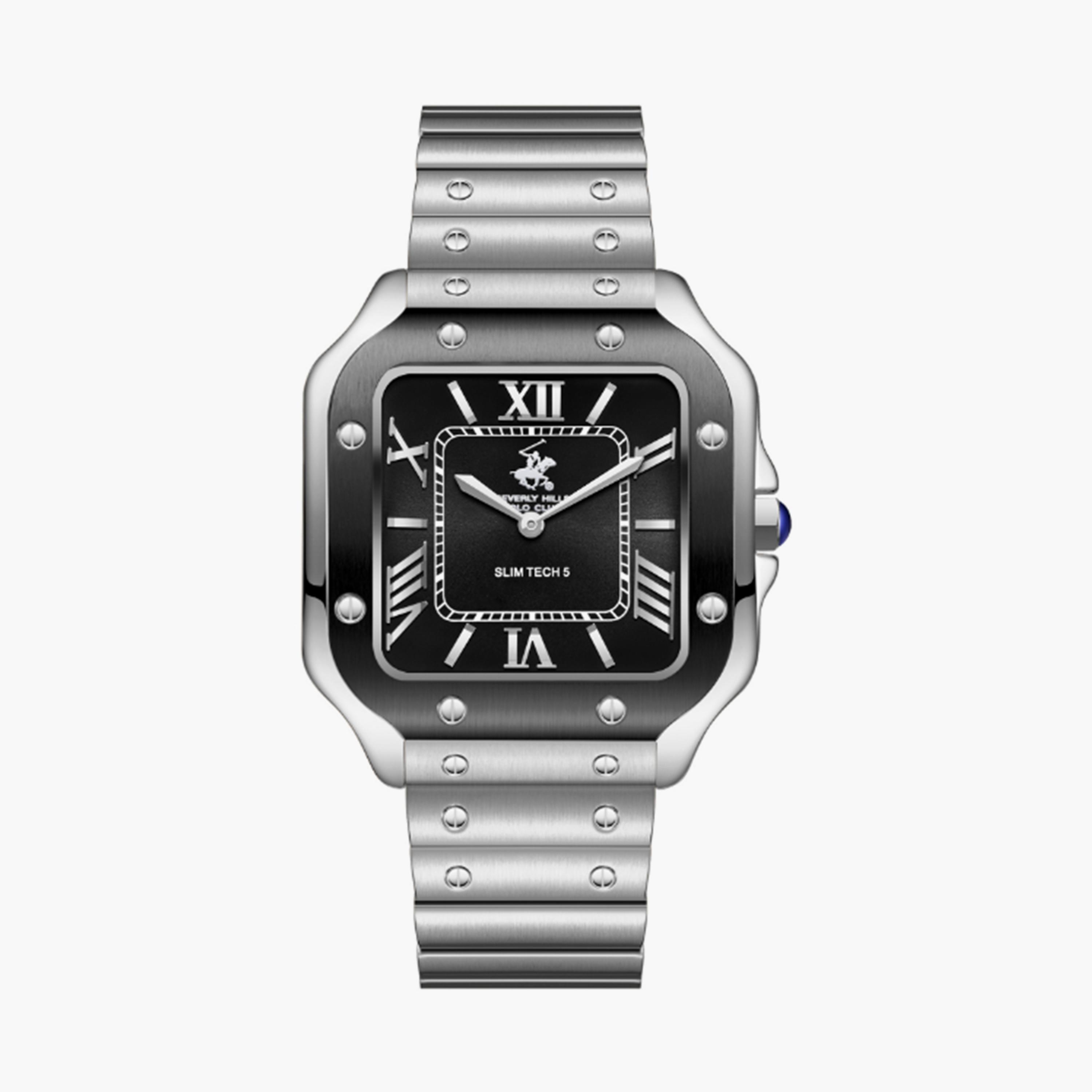 بيفرلي هيلز بولو كلوب- ساعة  تناظرية للرجال سوار معدني  42مم لون فضي | BP3729X.350-men-watchesandjewellery-watches-image-1