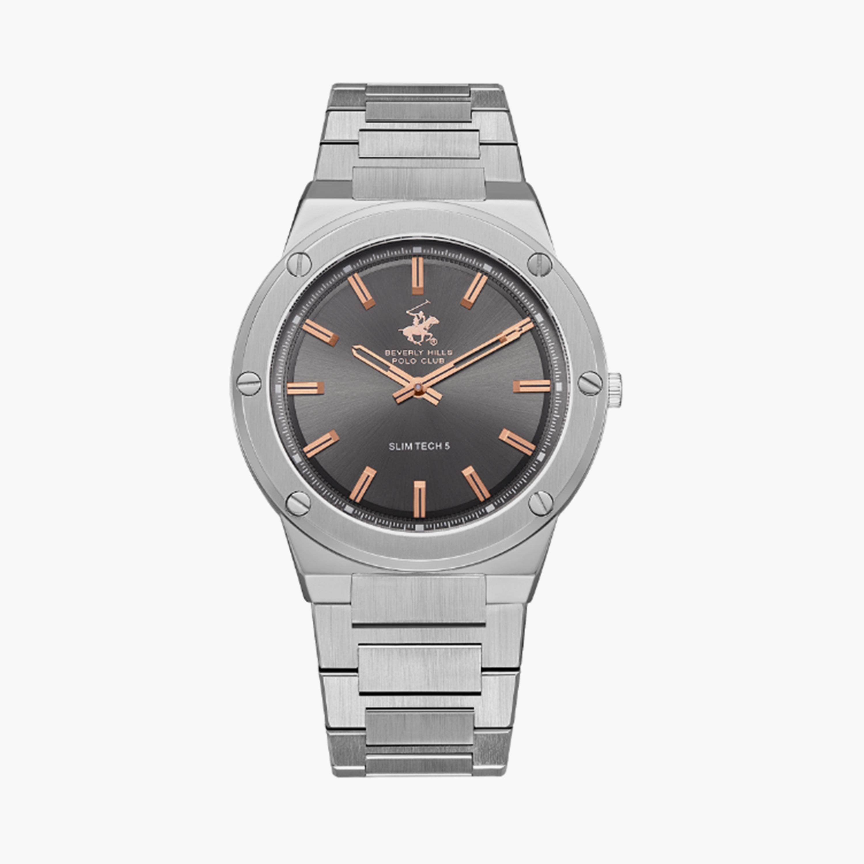 بيفرلي هيلز بولو كلوب- ساعة  تناظرية للرجال سوار معدني  41مم لون فضي | BP3717X.360-men-watchesandjewellery-watches-image-1