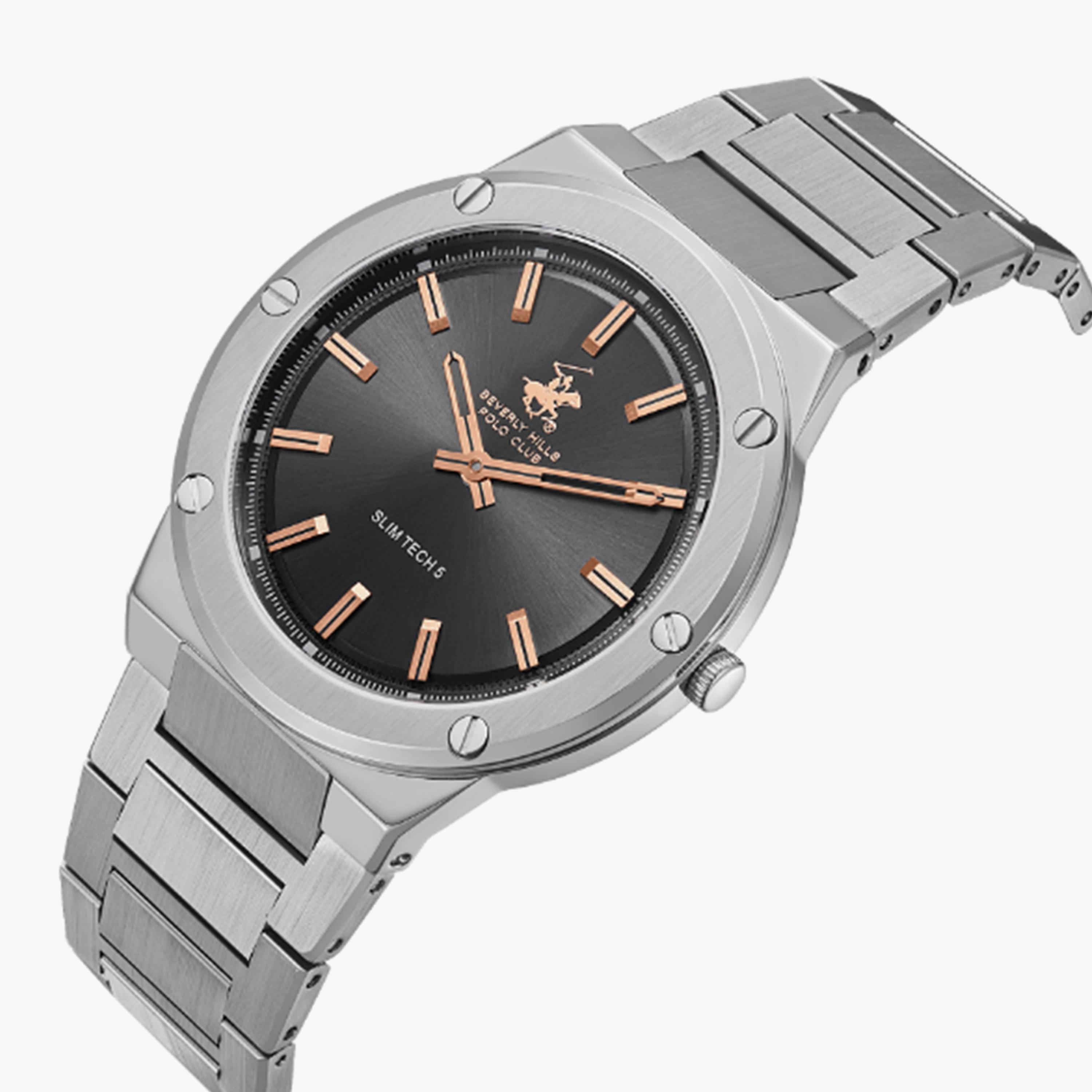 بيفرلي هيلز بولو كلوب- ساعة  تناظرية للرجال سوار معدني  41مم لون فضي | BP3717X.360-men-watchesandjewellery-watches-image-4