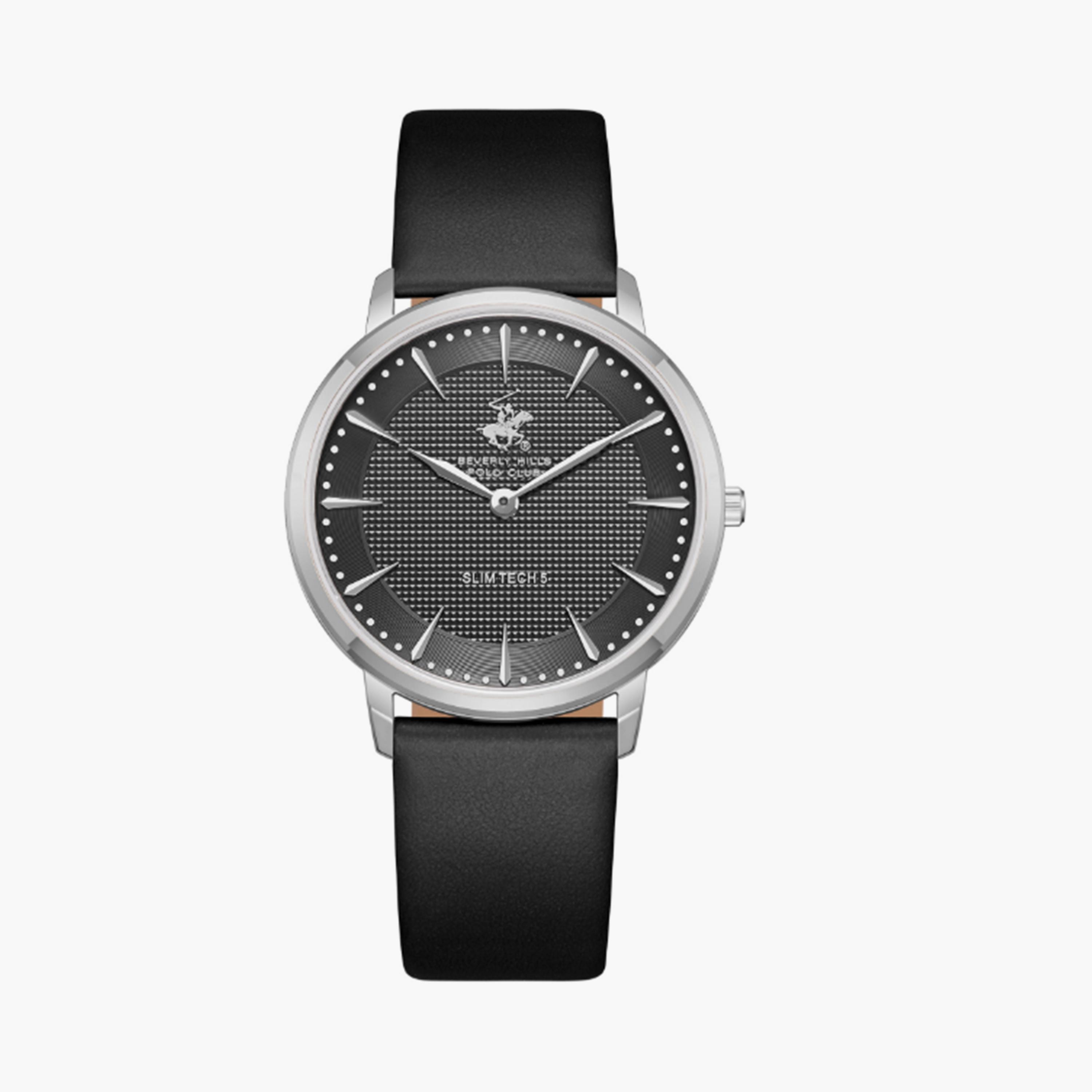 Beverly Hills Polo Club Men's 40MM Black Analog Leather Strap Watch | BP3722X.351-men-watchesandjewellery-watches-image-1