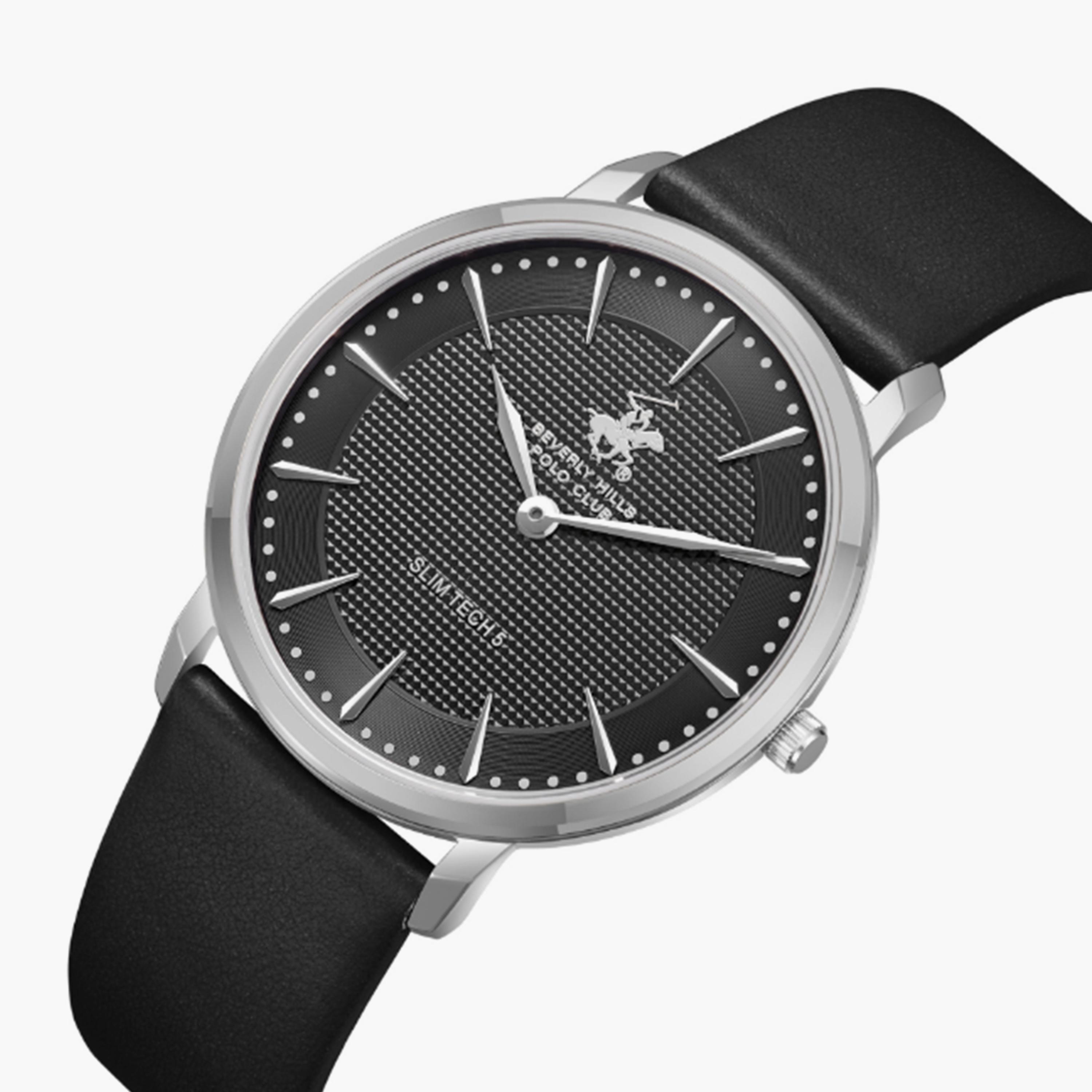 Beverly Hills Polo Club Men's 40MM Black Analog Leather Strap Watch | BP3722X.351-men-watchesandjewellery-watches-image-2