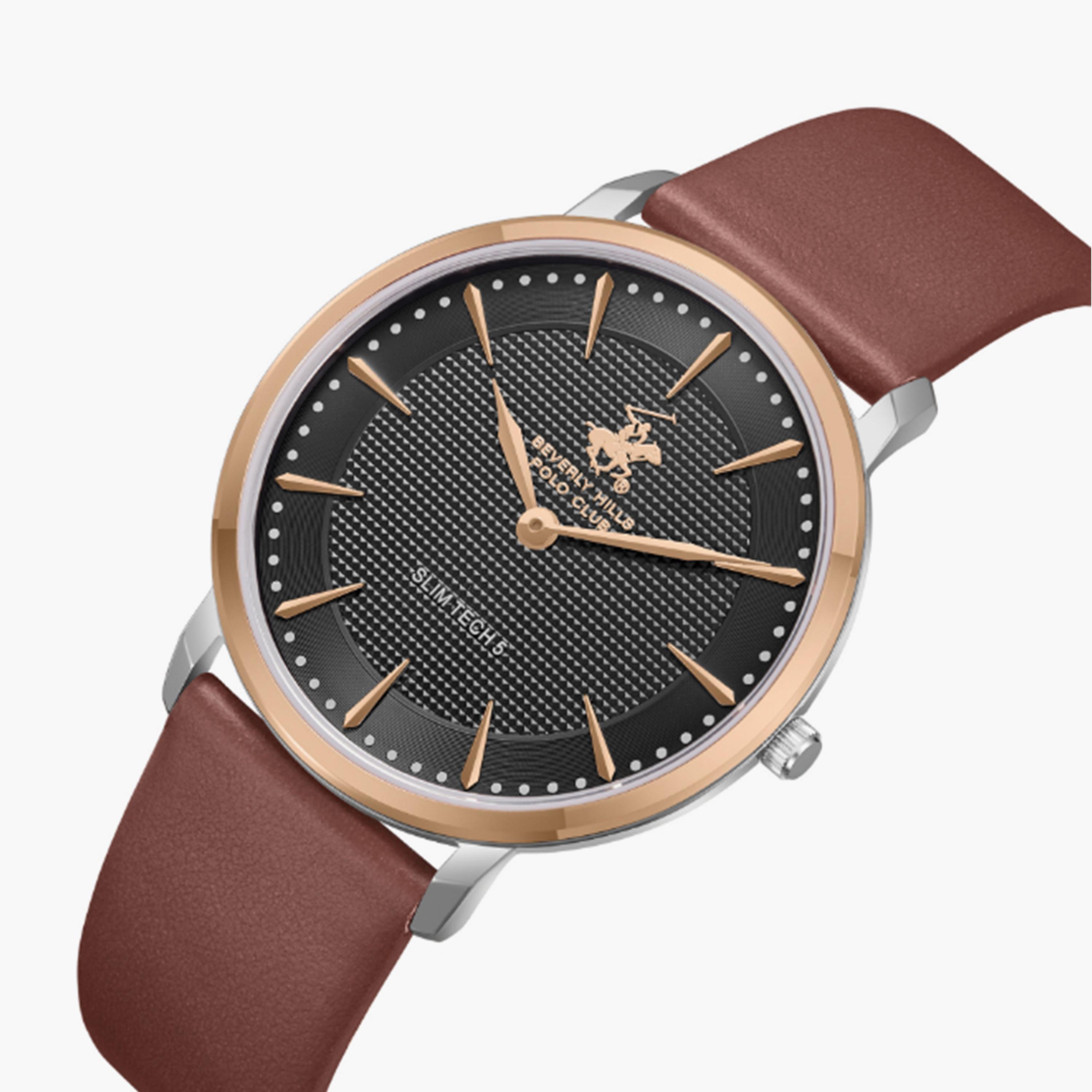 بيفرلي هيلز بولو كلوب- ساعة  تناظرية للرجال سوار جلدي  40مم لون بني | BP3722X.462-men-watchesandjewellery-watches-image-2