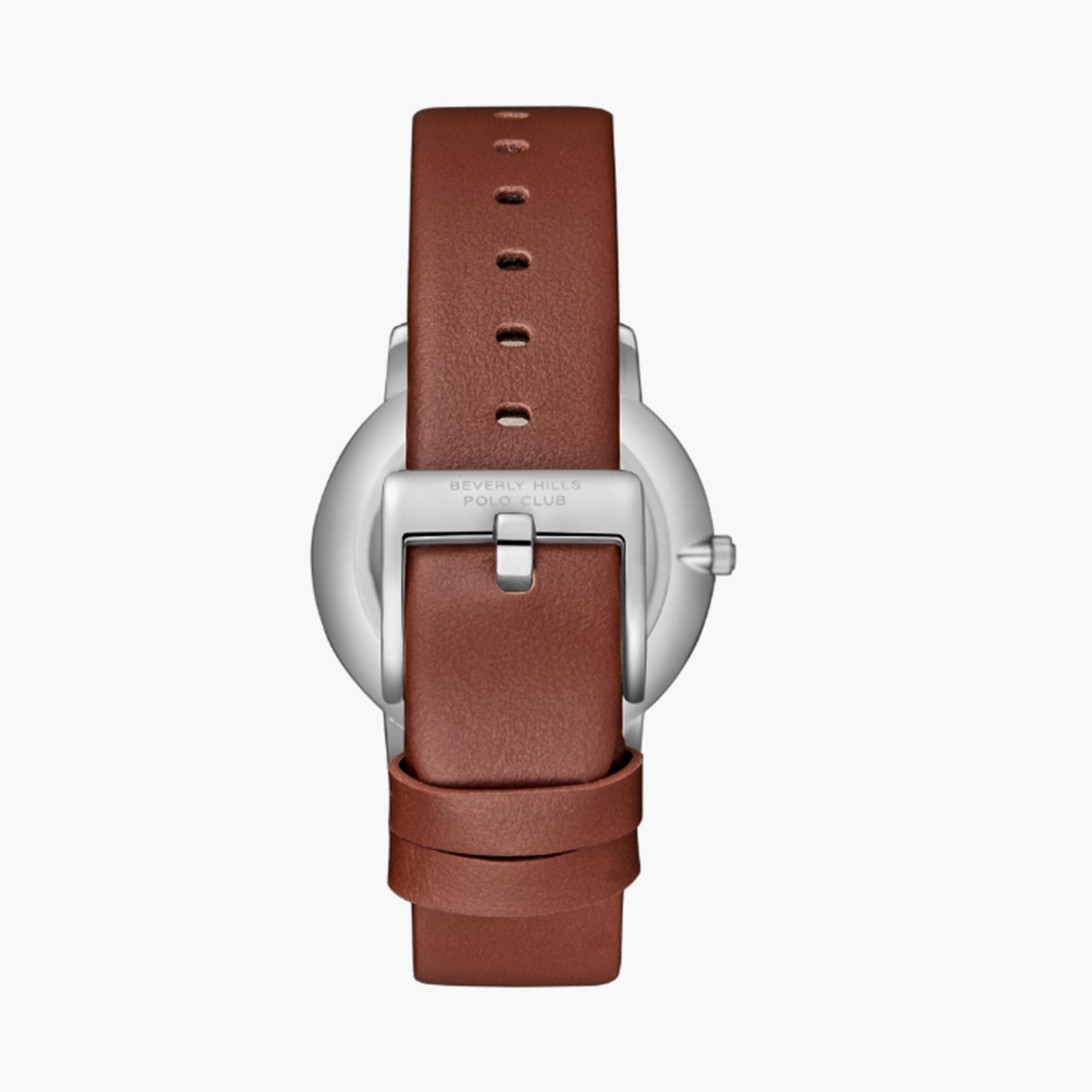 بيفرلي هيلز بولو كلوب- ساعة  تناظرية للرجال سوار جلدي  40مم لون بني | BP3722X.462-men-watchesandjewellery-watches-image-4