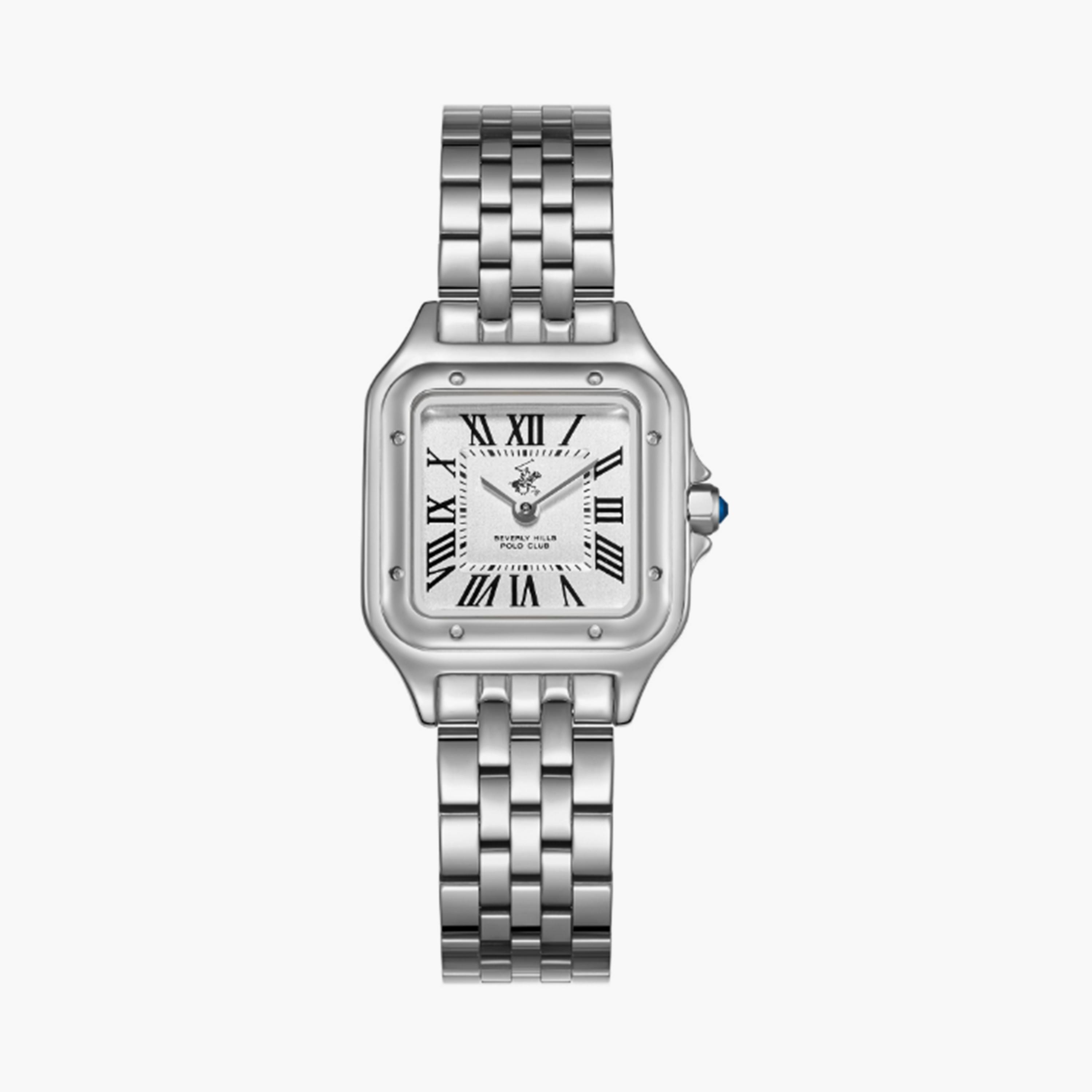 بيفرلي هيلز بولو كلوب- ساعة  تناظرية للرجال سوار معدني  27مم لون فضي | BP3755C.330-men-watchesandjewellery-watches-image-1