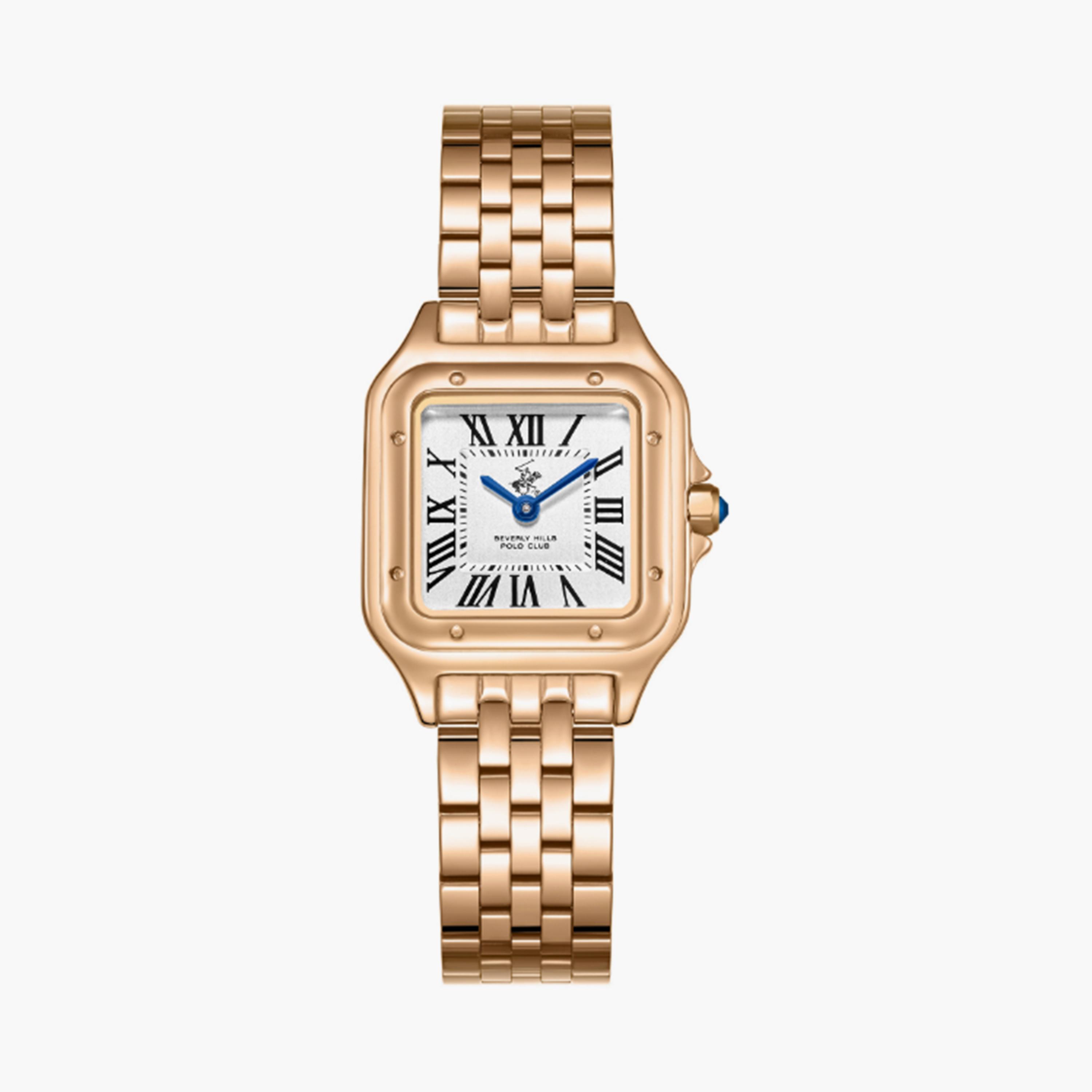 بيفرلي هيلز بولو كلوب- ساعة  تناظرية للنساء سوار معدني  27مم لون ذهبي | BP3755C.430-women-watchesandjewellery-watches-image-1