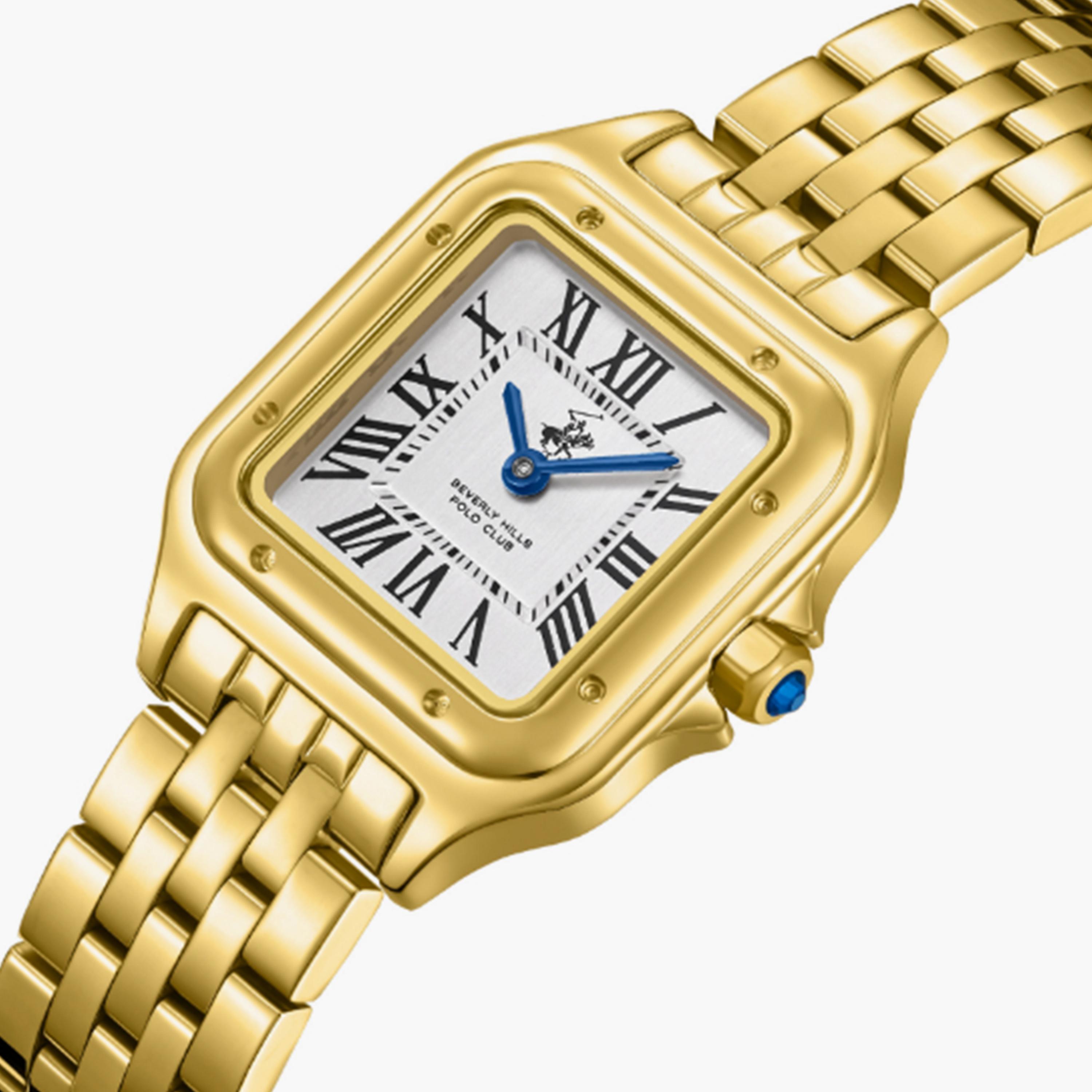 بيفرلي هيلز بولو كلوب- ساعة  تناظرية للنساء سوار معدني  27مم لون ذهبي | BP3755C.130-women-watchesandjewellery-watches-image-2