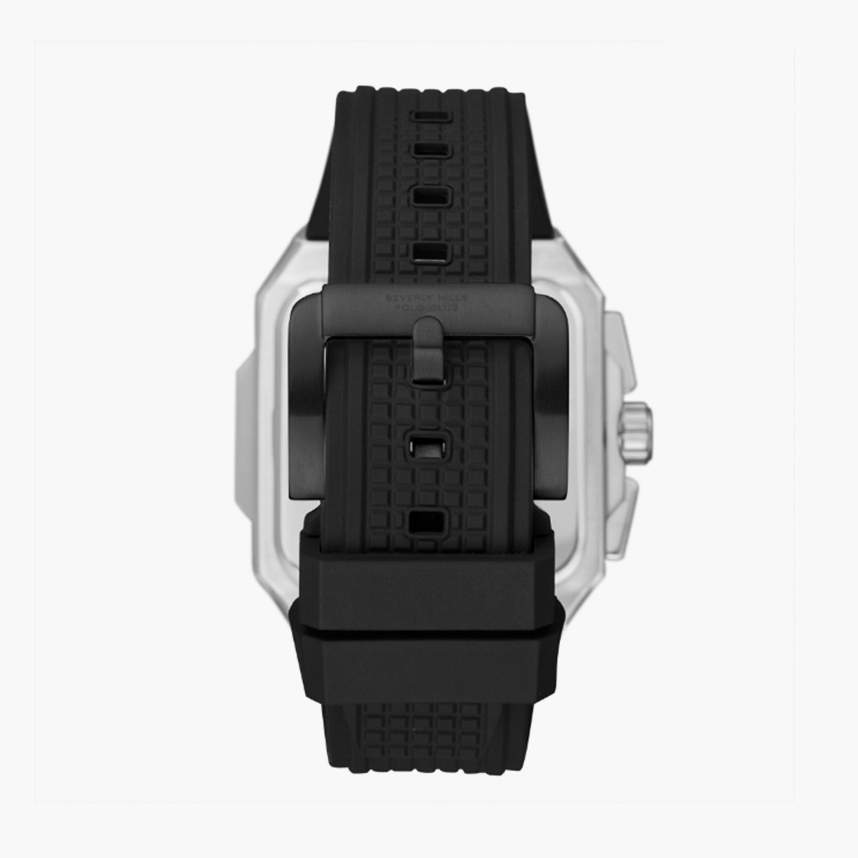 Beverly Hills Polo Club Men's 40MM Black Chronograph Silicone Strap Watch | BP3742X.351-men-watchesandjewellery-watches-image-4