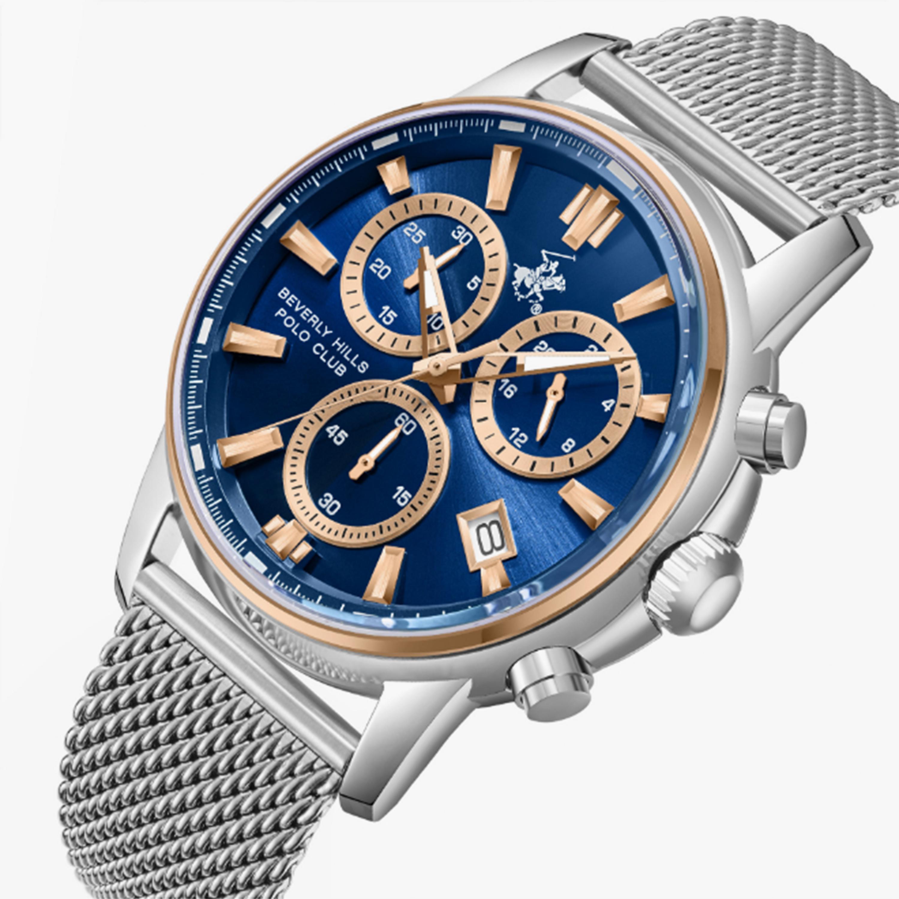 بيفرلي هيلز بولو كلوب- ساعة  تناظرية للرجال سوار معدني  44مم لون فضي | BP3647X.390-men-watchesandjewellery-watches-image-2