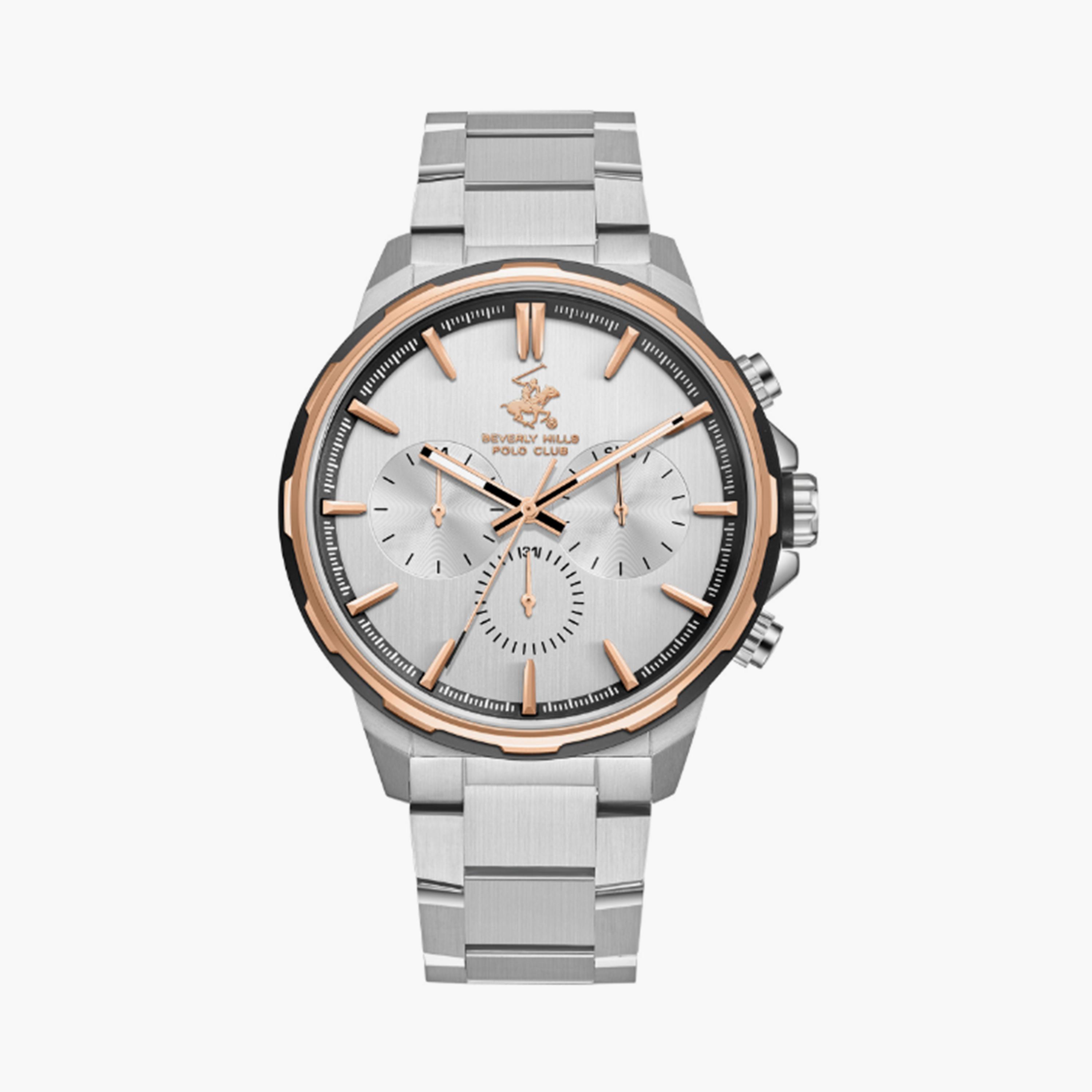بيفرلي هيلز بولو كلوب- ساعة  تناظرية للرجال سوار معدني  45مم لون فضي | BP3651X.330-men-watchesandjewellery-watches-image-1