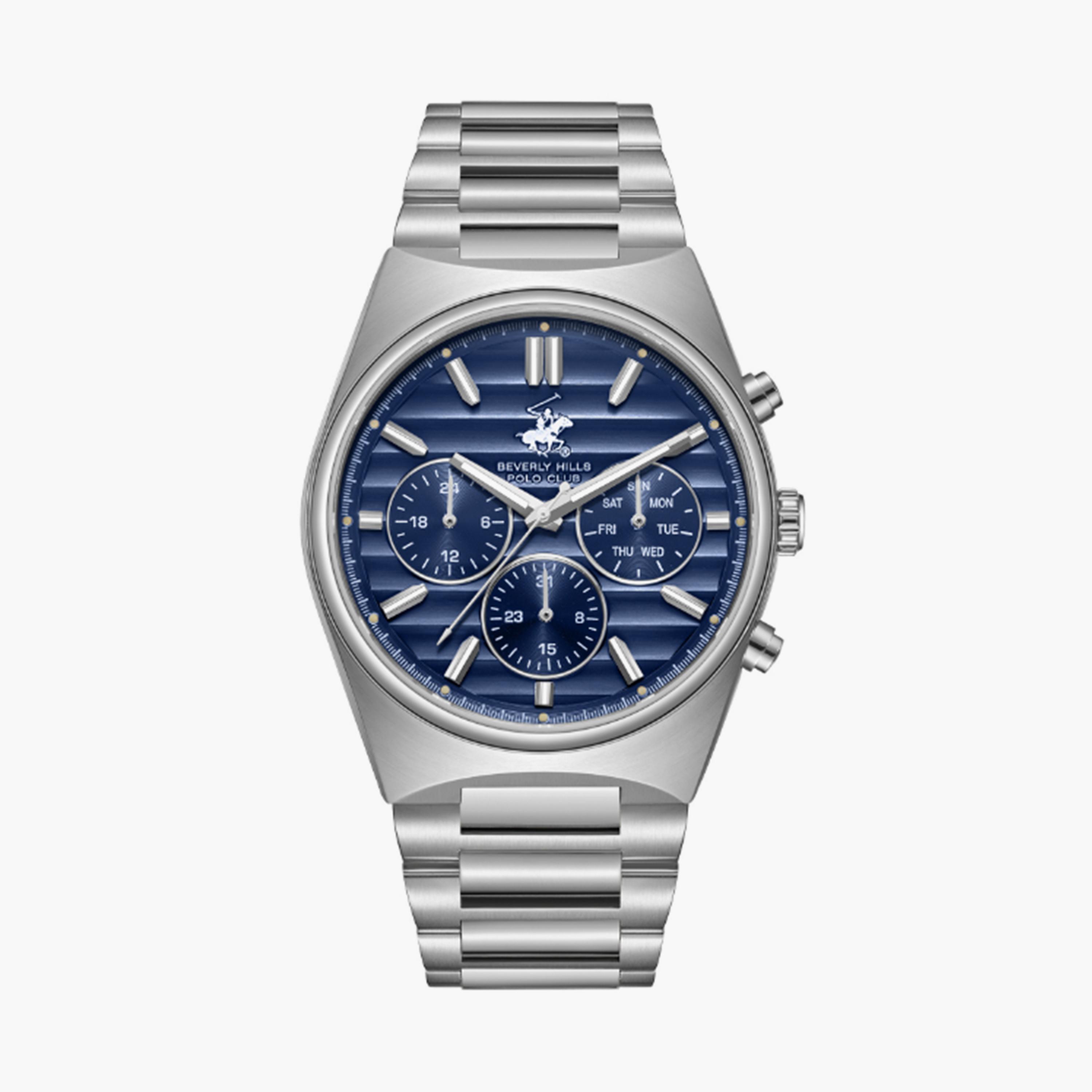 بيفرلي هيلز بولو كلوب- ساعة  كرونوغراف للرجال سوار معدني  41مم لون فضي | BP3744X.390-men-watchesandjewellery-watches-image-1