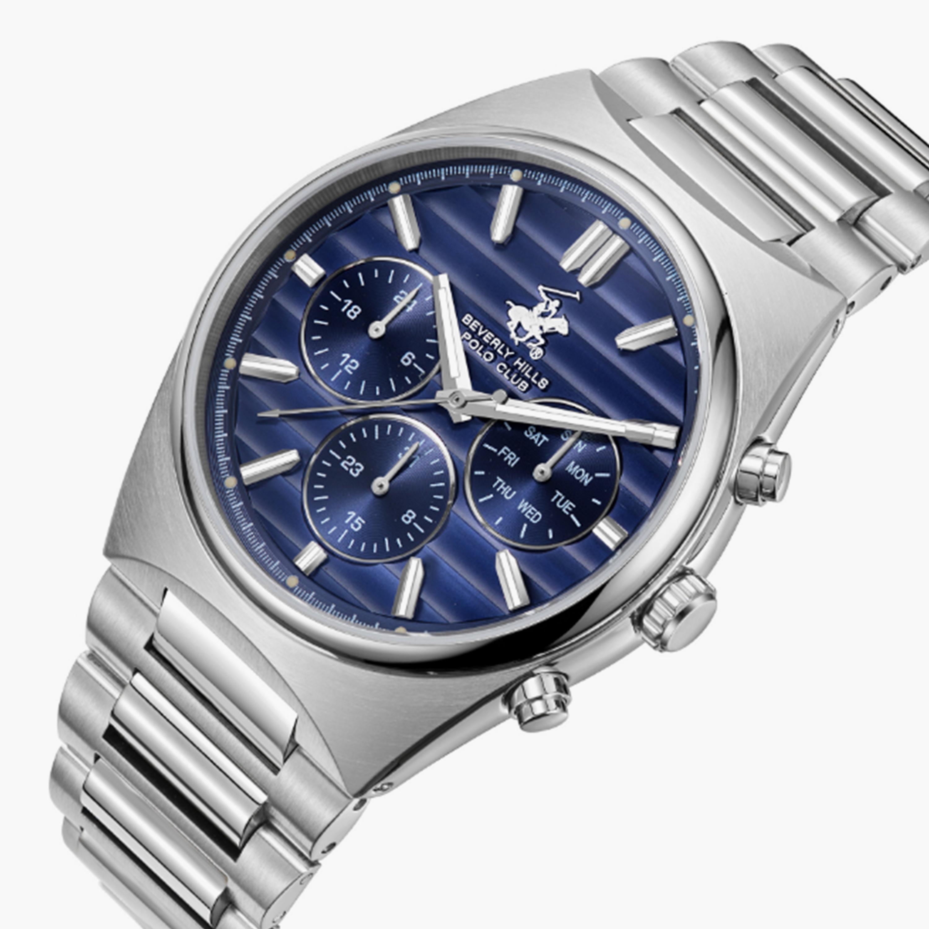بيفرلي هيلز بولو كلوب- ساعة  كرونوغراف للرجال سوار معدني  41مم لون فضي | BP3744X.390-men-watchesandjewellery-watches-image-2