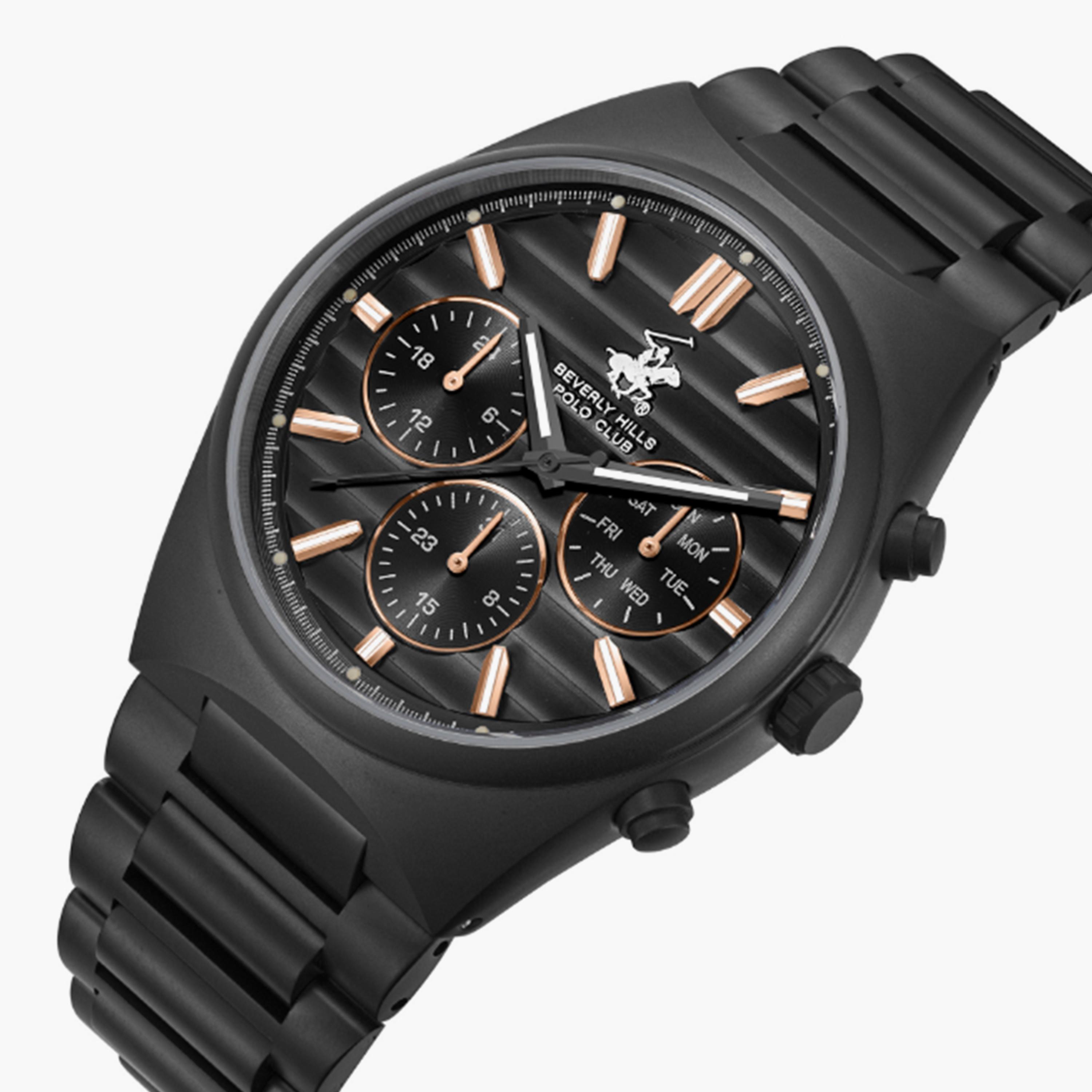 بيفرلي هيلز بولو كلوب- ساعة  كرونوغراف للرجال سوار معدني  41مم لون أسود | BP3744X.651-men-watchesandjewellery-watches-image-2
