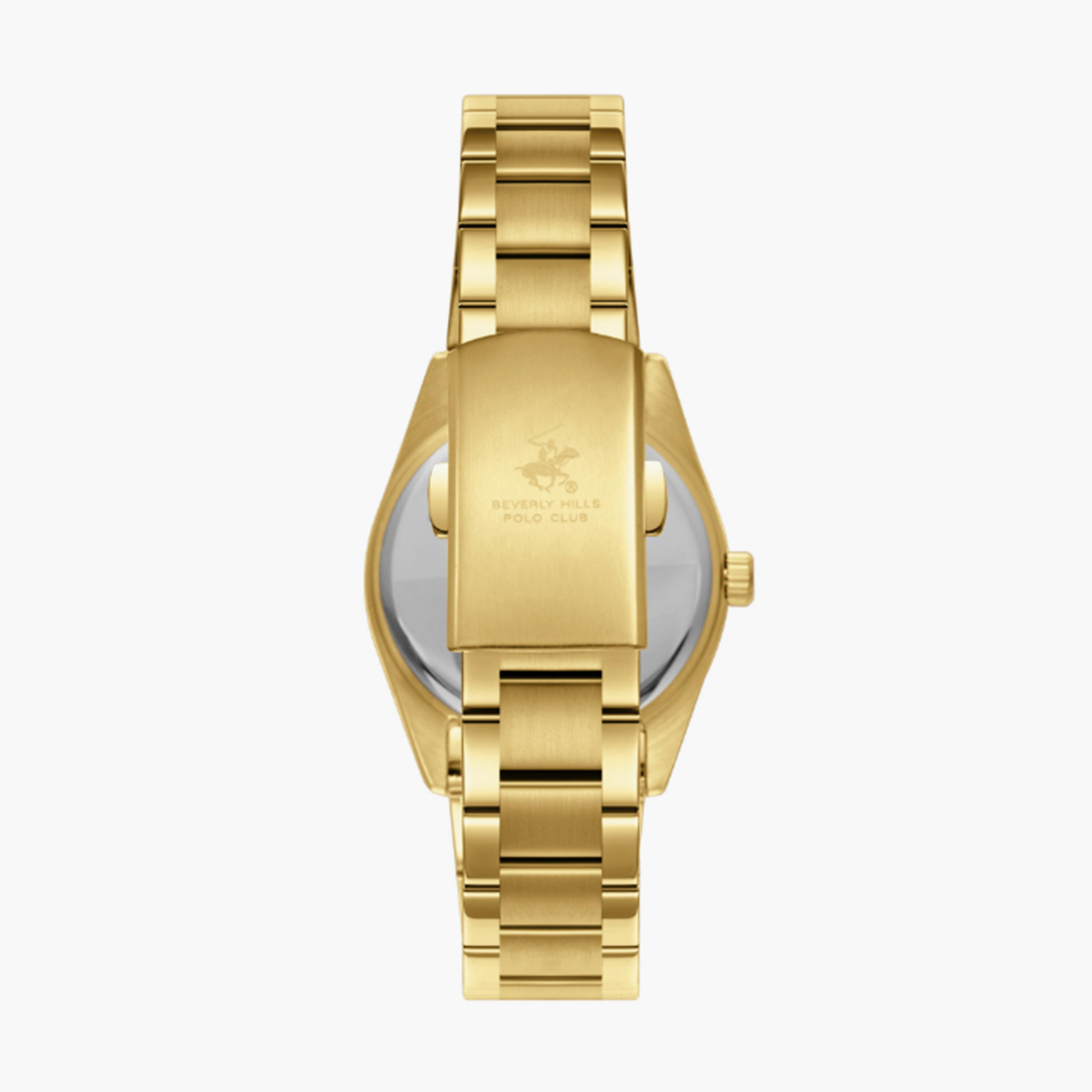 بيفرلي هيلز بولو كلوب- ساعة  تناظرية للنساء سوار معدني  34مم لون ذهبي | BP3709X.120-women-watchesandjewellery-watches-image-2