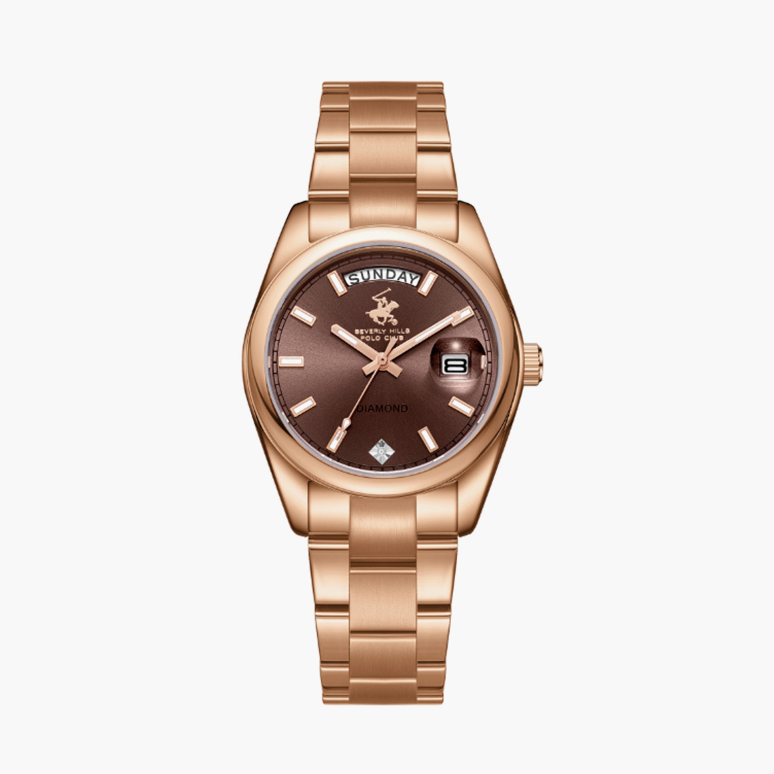 بيفرلي هيلز بولو كلوب- ساعة  تناظرية للنساء سوار معدني  34مم لون ذهبي | BP3709X.460-women-watchesandjewellery-watches-image-1