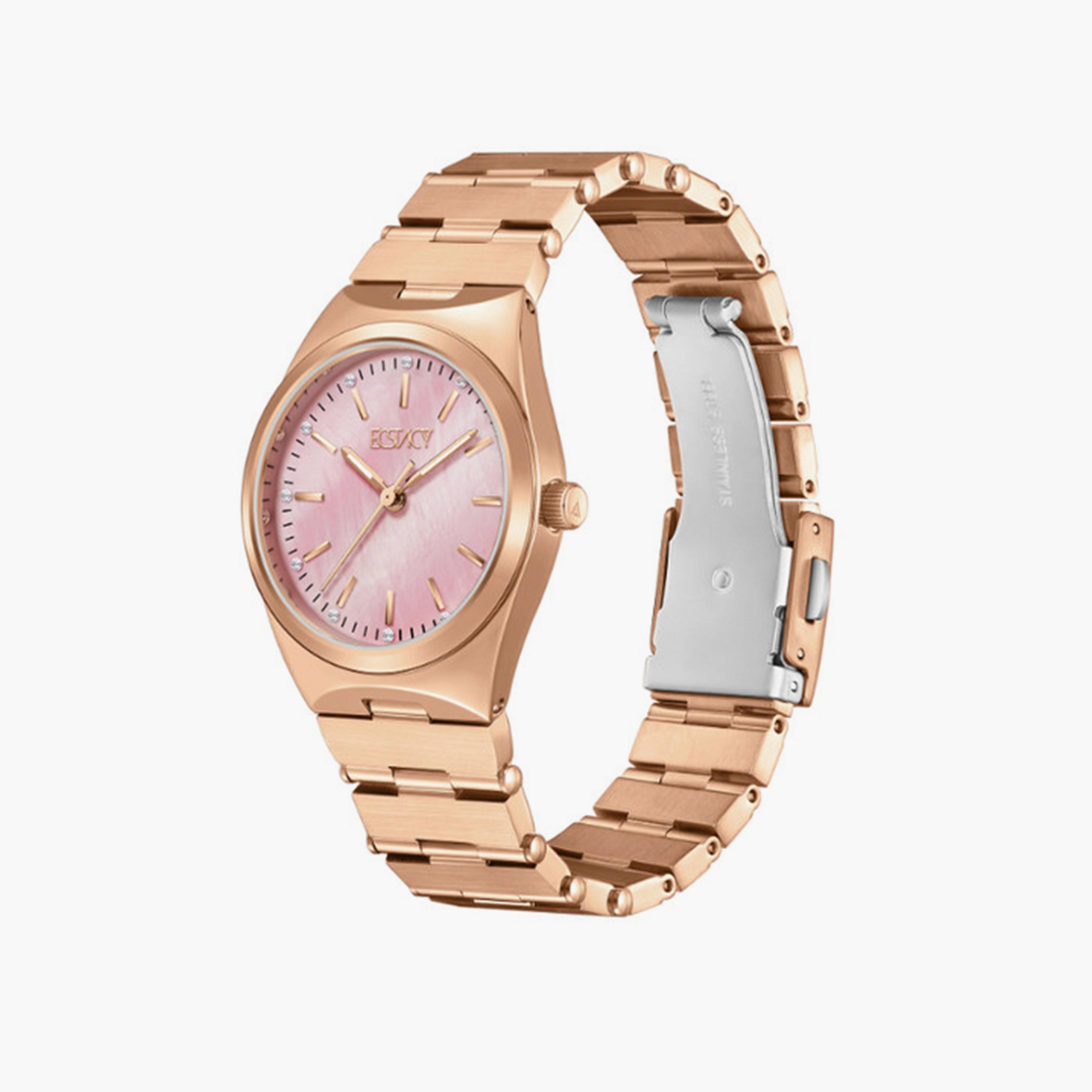 Ecstacy Women's 30MM Gold Analog Stainless Steel Strap Watch | E24501-RBKMK-women-watchesandjewellery-watches-image-2