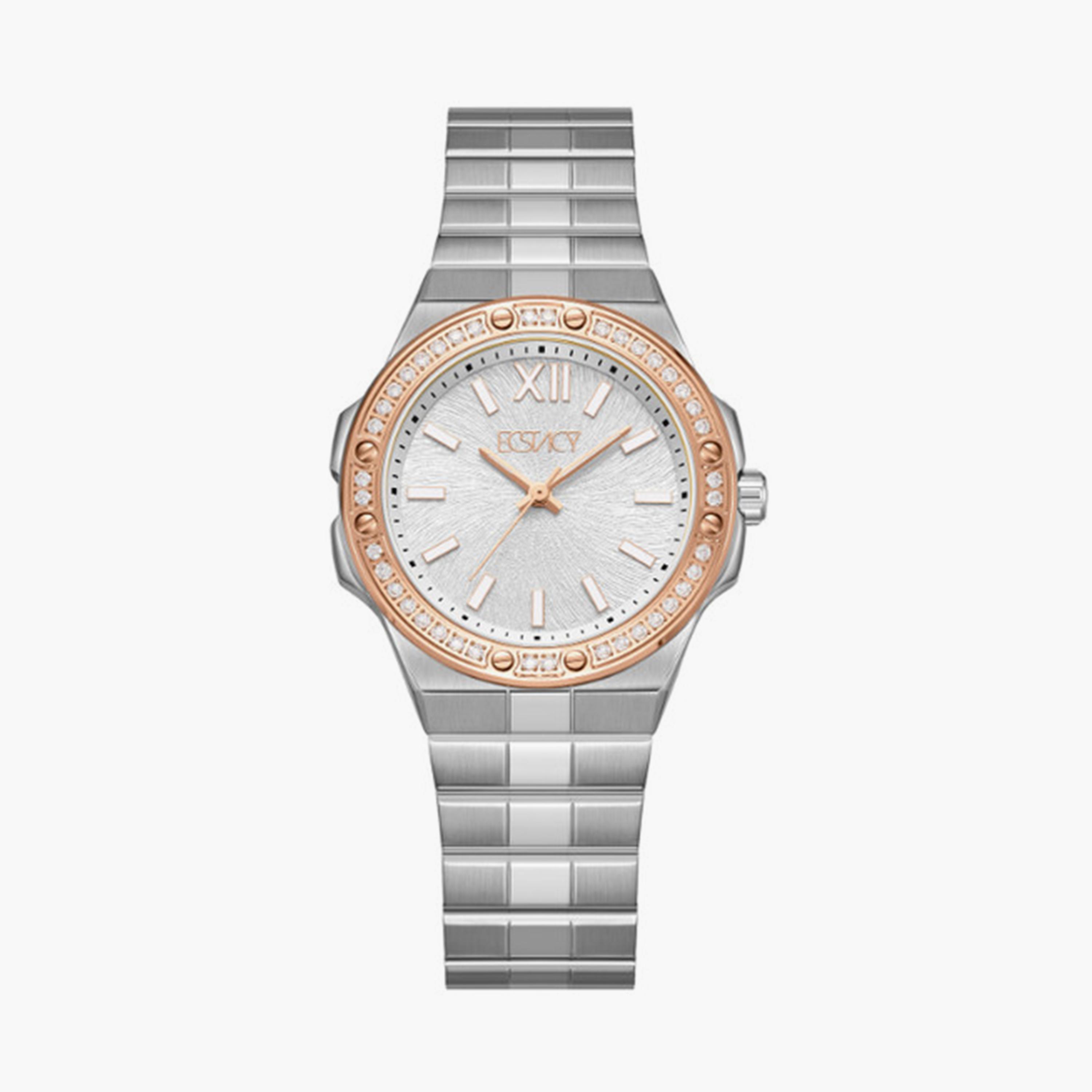 Ecstacy Women's 32MM Silver Analog Stainless Steel Strap Watch | E24502-SBSSK-women-watchesandjewellery-watches-image-1