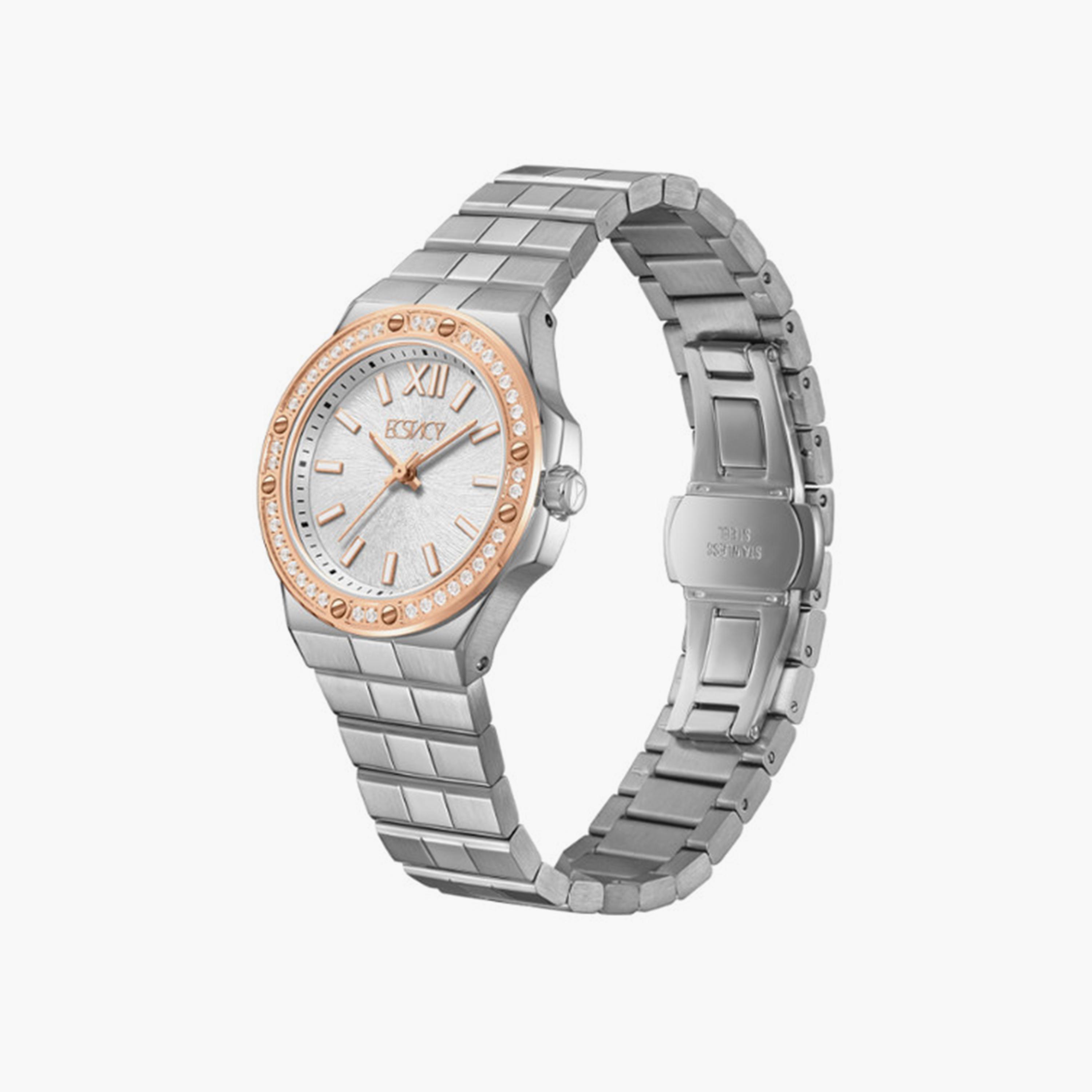 Ecstacy Women's 32MM Silver Analog Stainless Steel Strap Watch | E24502-SBSSK-women-watchesandjewellery-watches-image-2