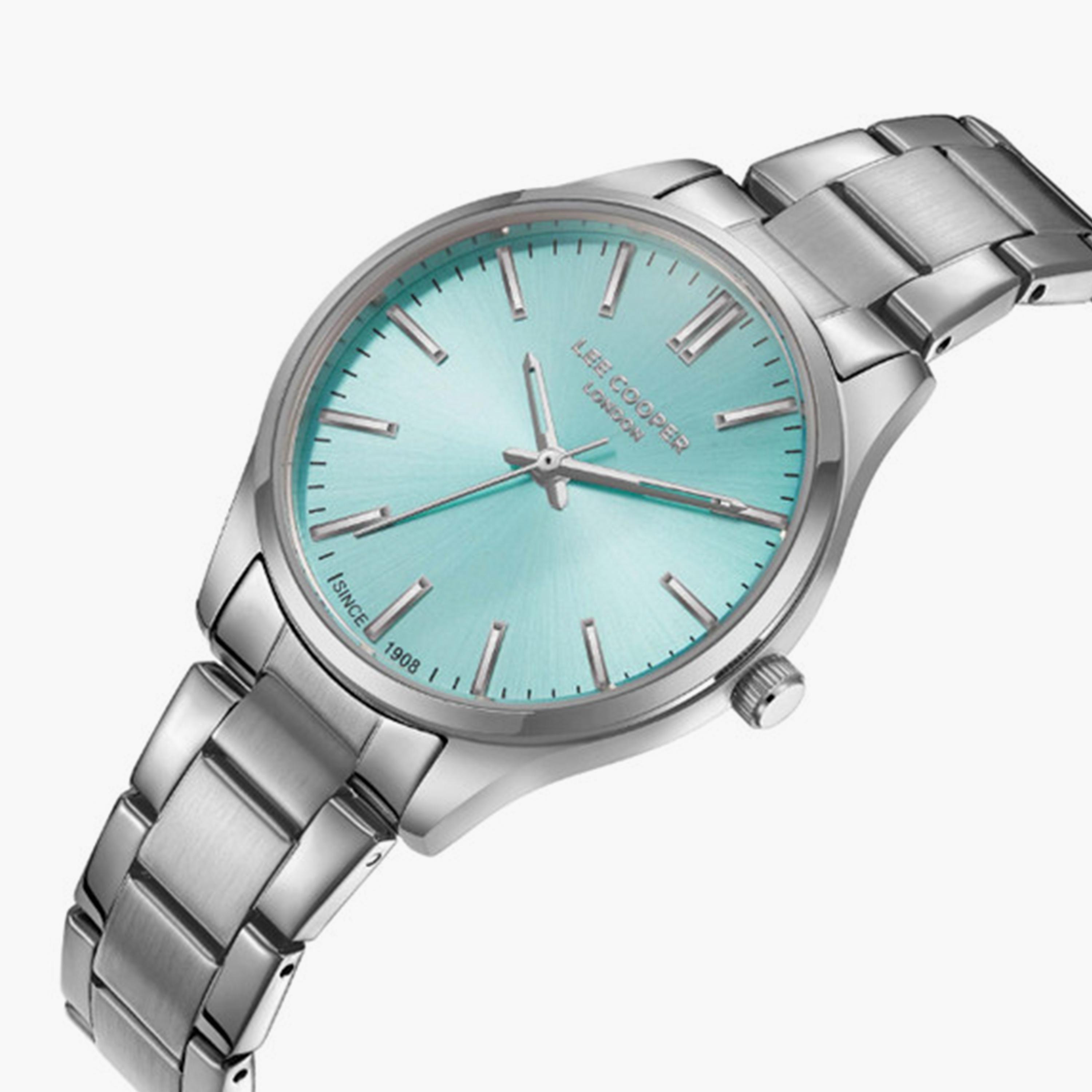 لي كوبر- ساعة  تناظرية للنساء سوار معدني  34مم لون فضي | LC08011.390-women-watchesandjewellery-watches-image-2