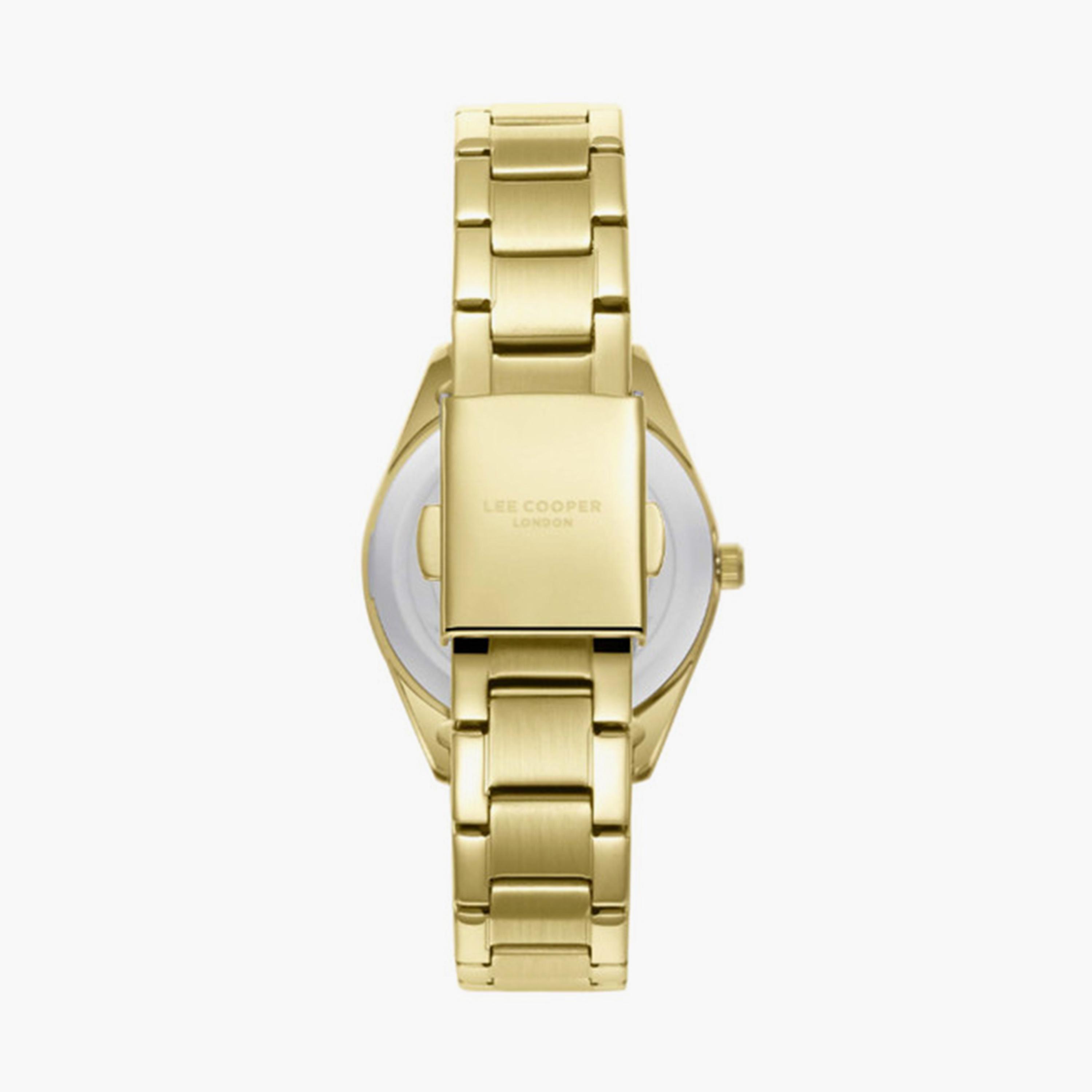 لي كوبر- ساعة  تناظرية للنساء سوار معدني  21مم لون ذهبي | LC08014.130-women-watchesandjewellery-watches-image-4