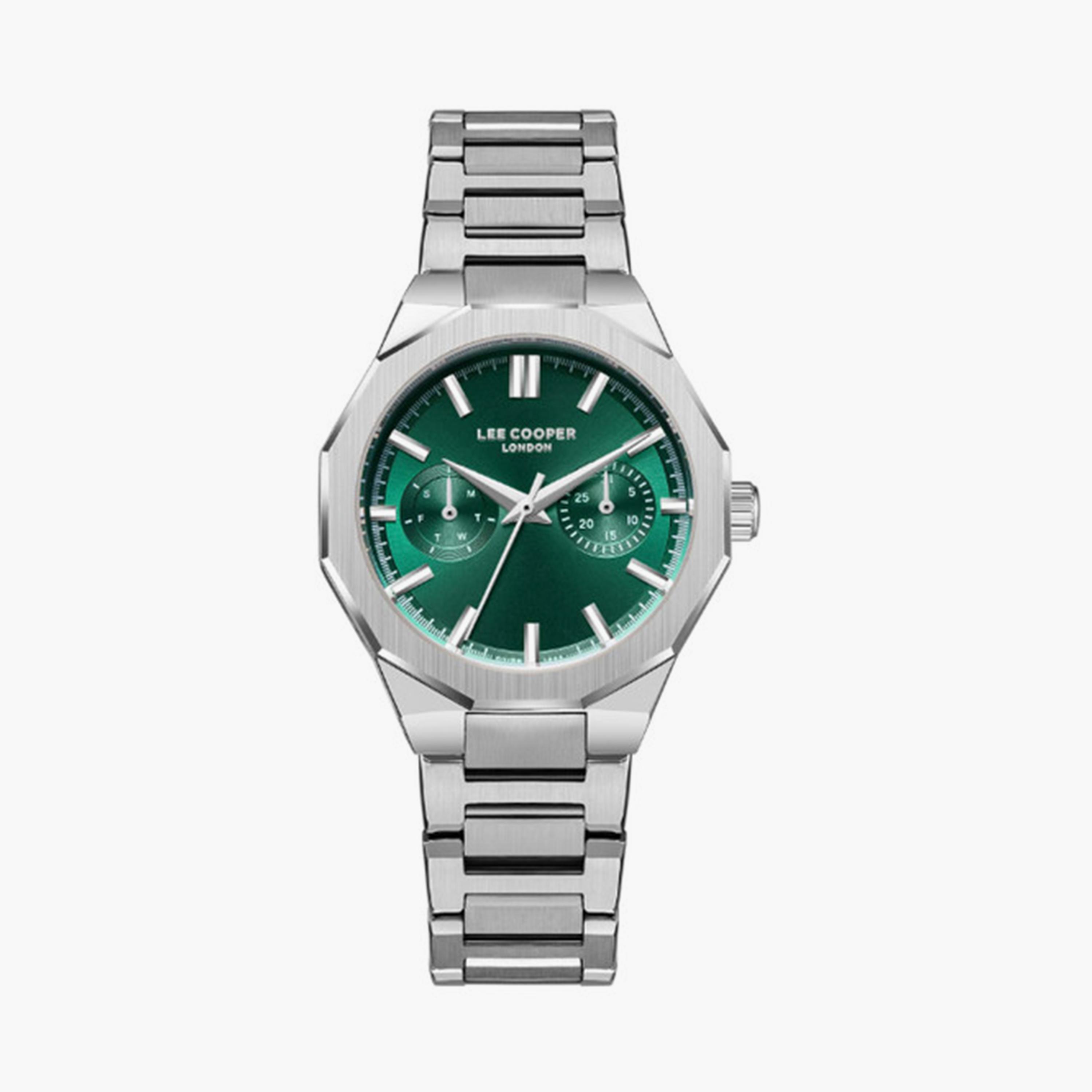 لي كوبر- ساعة  كرونوغراف للنساء سوار معدني  34مم لون فضي | LC08019.370-women-watchesandjewellery-watches-image-1