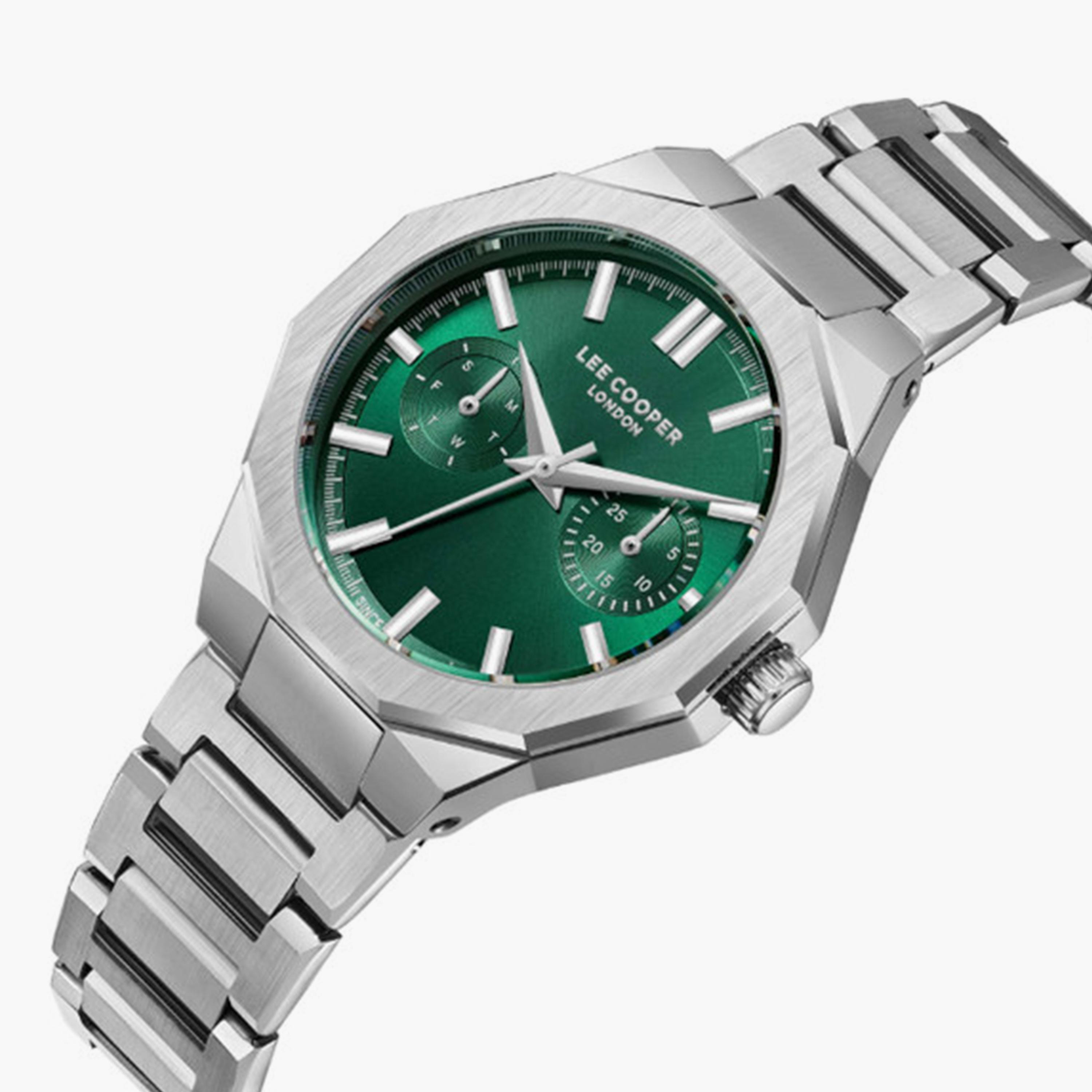لي كوبر- ساعة  كرونوغراف للنساء سوار معدني  34مم لون فضي | LC08019.370-women-watchesandjewellery-watches-image-2