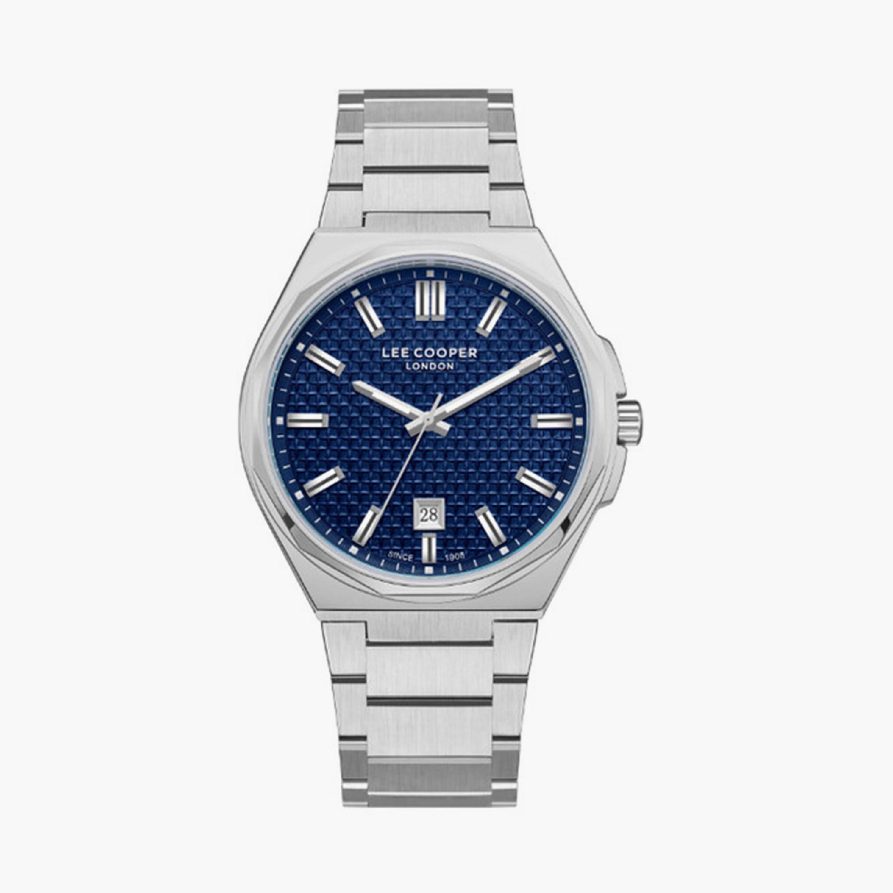 Lee Cooper Men's 42MM Silver Analog Metal Strap Watch | LC08031.390-men-watchesandjewellery-watches-image-1