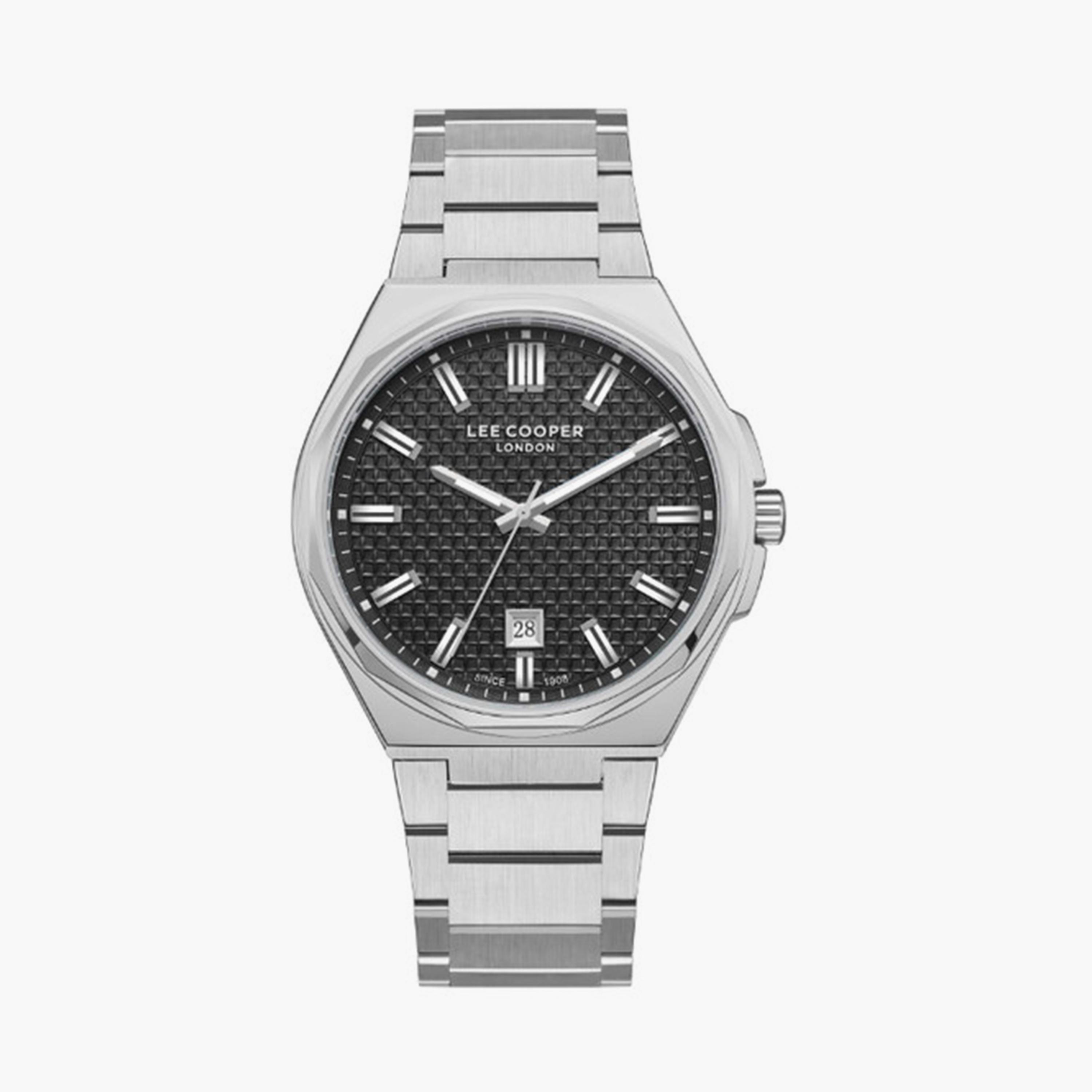 Lee Cooper Men's 42MM Silver Analog Metal Strap Watch | LC08031.360-men-watchesandjewellery-watches-image-1