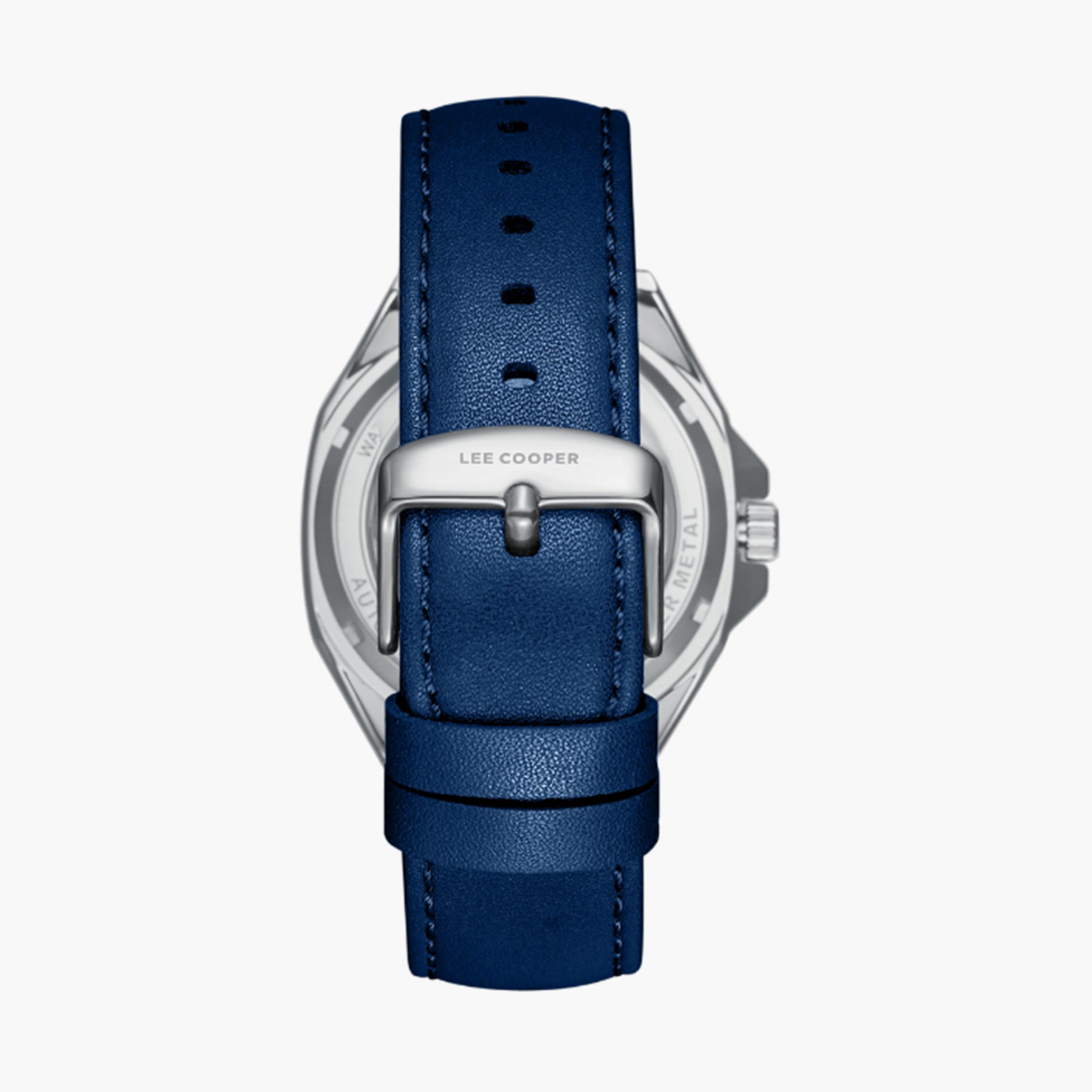 Lee Cooper Men's 44MM Blue Chronograph Leather Strap Watch | LC08103.399-men-watchesandjewellery-watches-image-4