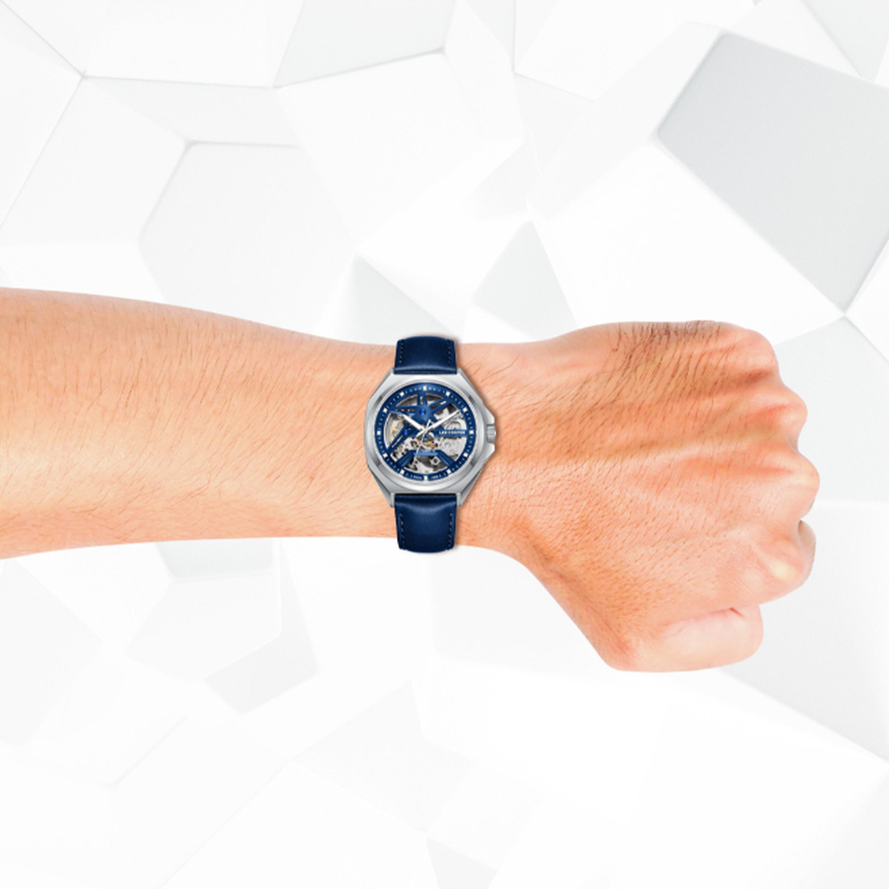 Lee Cooper Men's 44MM Blue Chronograph Leather Strap Watch | LC08103.399-men-watchesandjewellery-watches-image-8