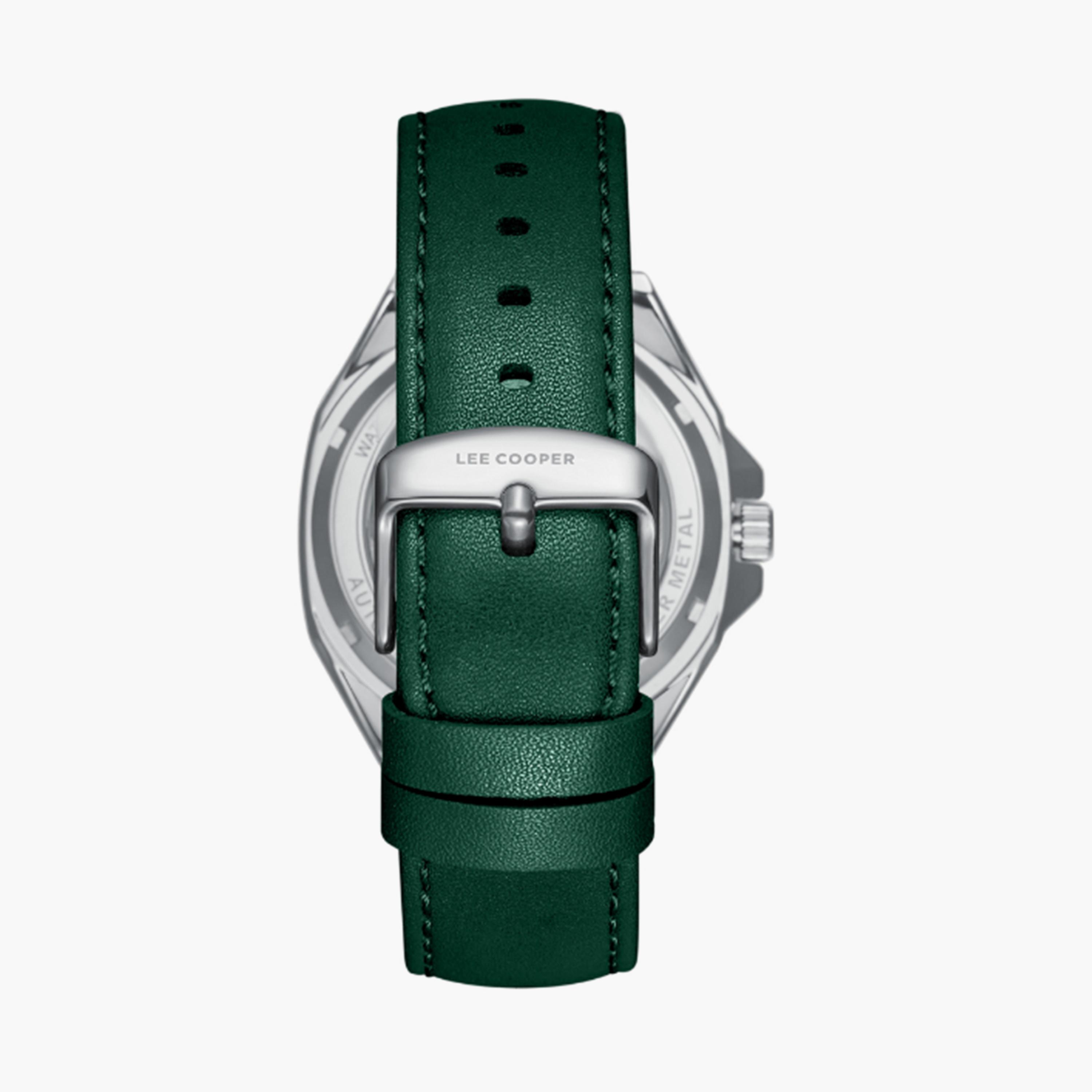 لي كوبر- ساعة  كرونوغراف للرجال سوار جلدي  44مم لون أخضر | LC08103.377-men-watchesandjewellery-watches-image-4