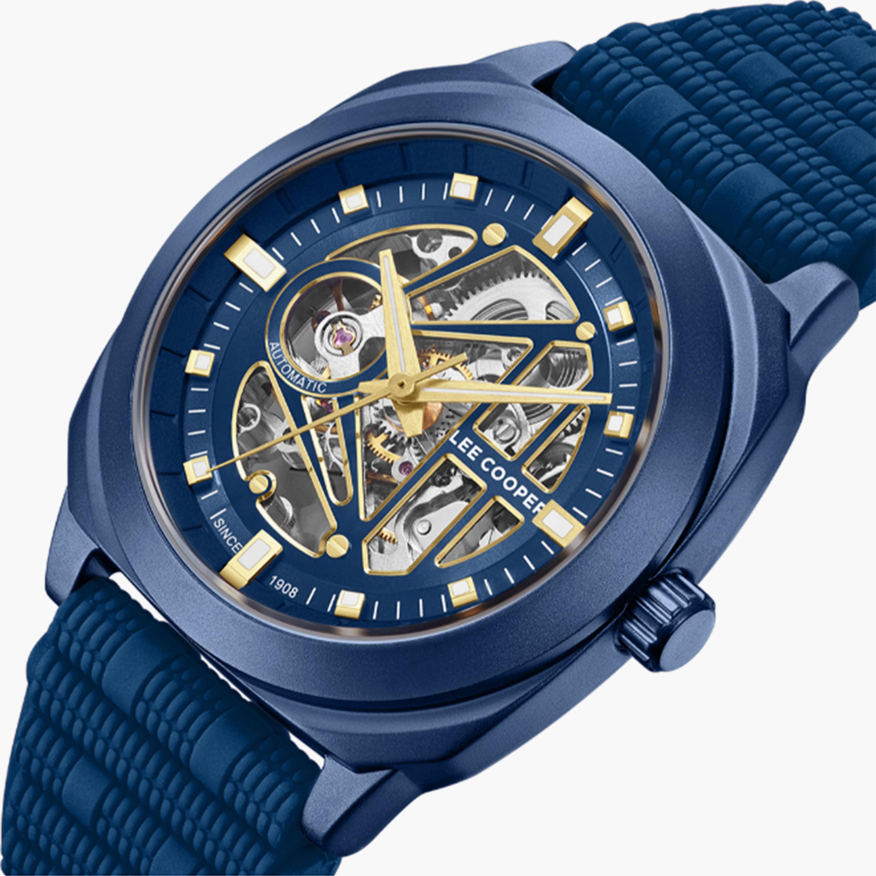 لي كوبر- ساعة  كرونوغراف للرجال سوار سيليكون  41مم لون أزرق | LC08074.999-men-watchesandjewellery-watches-image-5