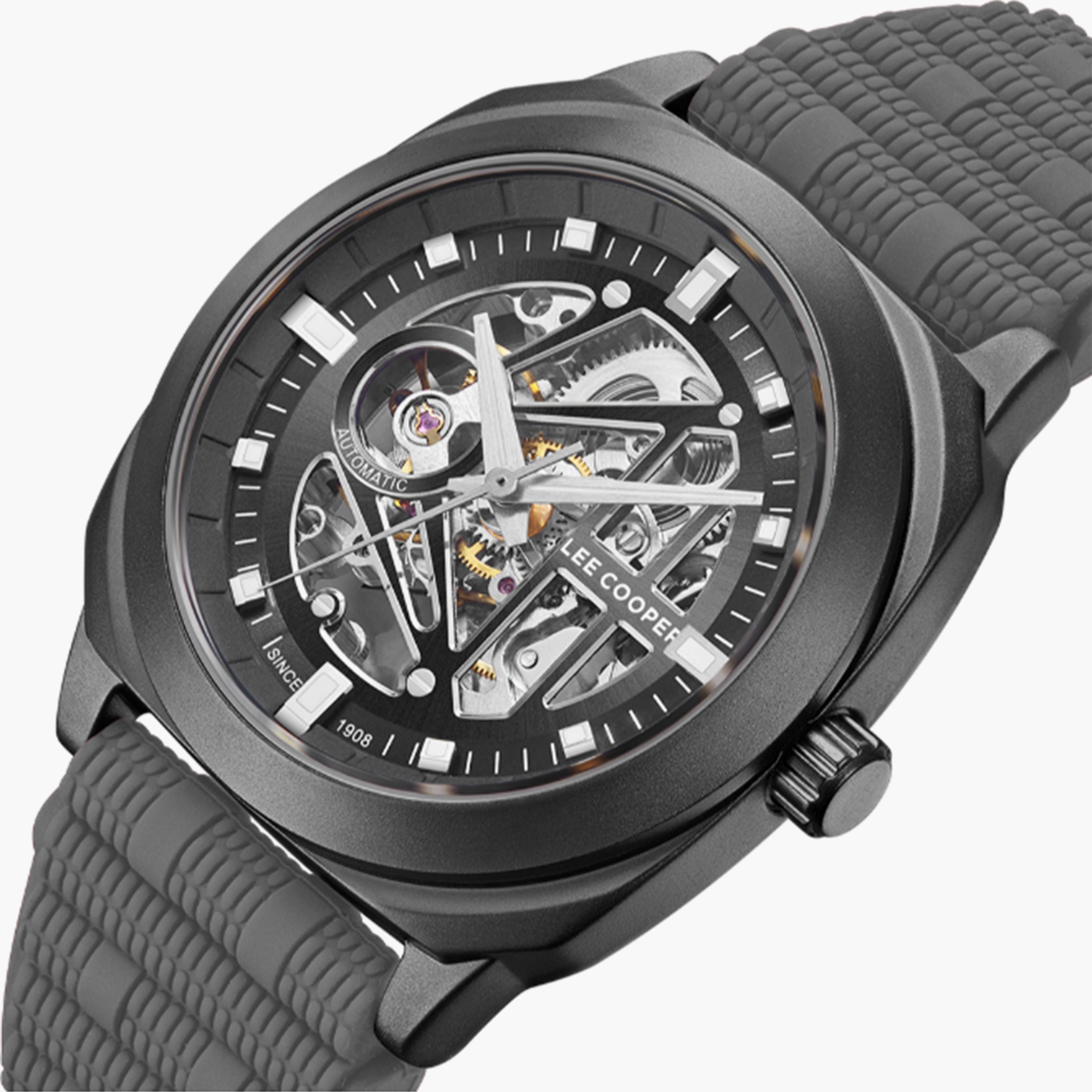 لي كوبر- ساعة  كرونوغراف للرجال سوار سيليكون  41مم لون رمادي | LC08074.066-men-watchesandjewellery-watches-image-5
