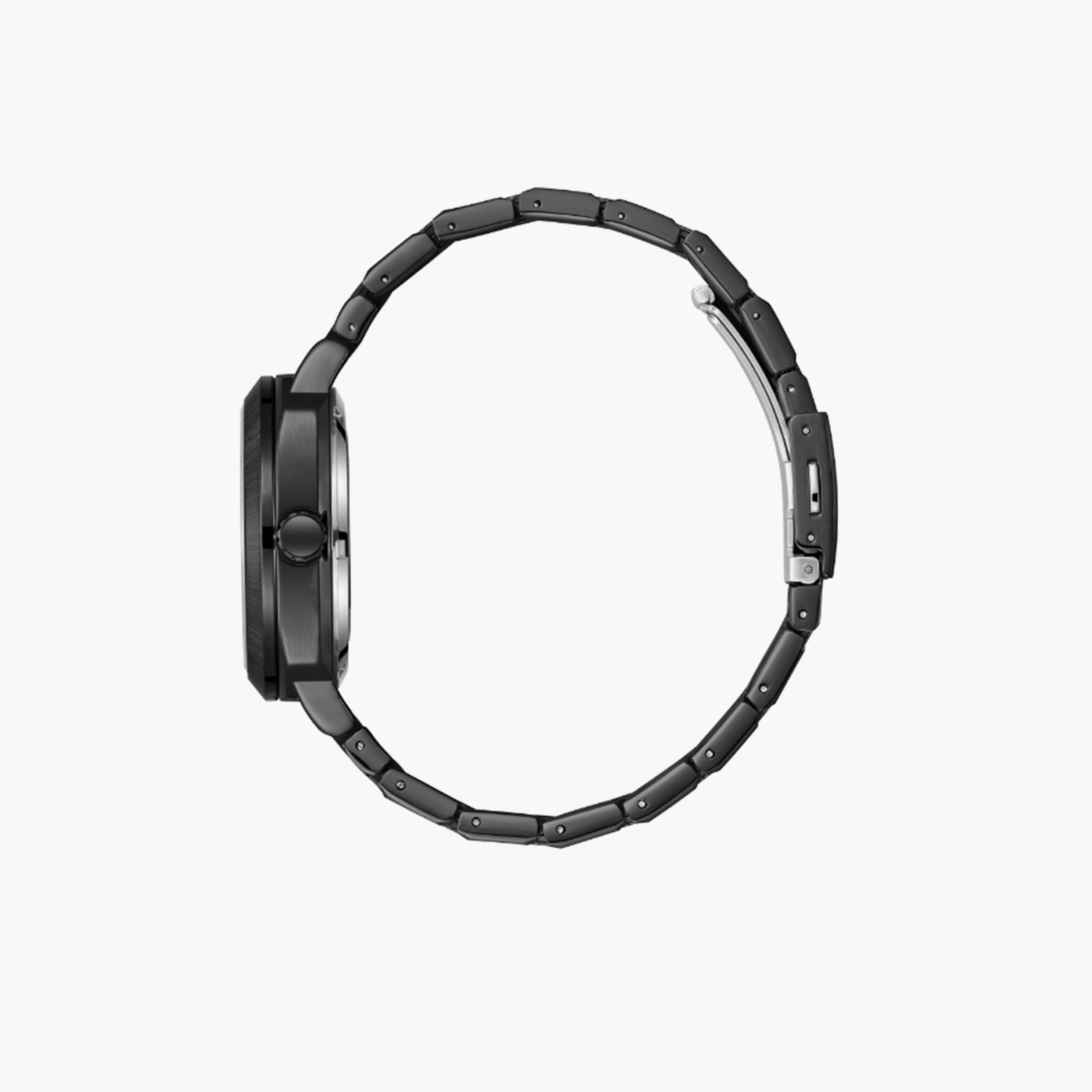 Lee Cooper Men's 41MM Black Chronograph Metal Strap Watch | LC08075.060-men-watchesandjewellery-watches-image-2