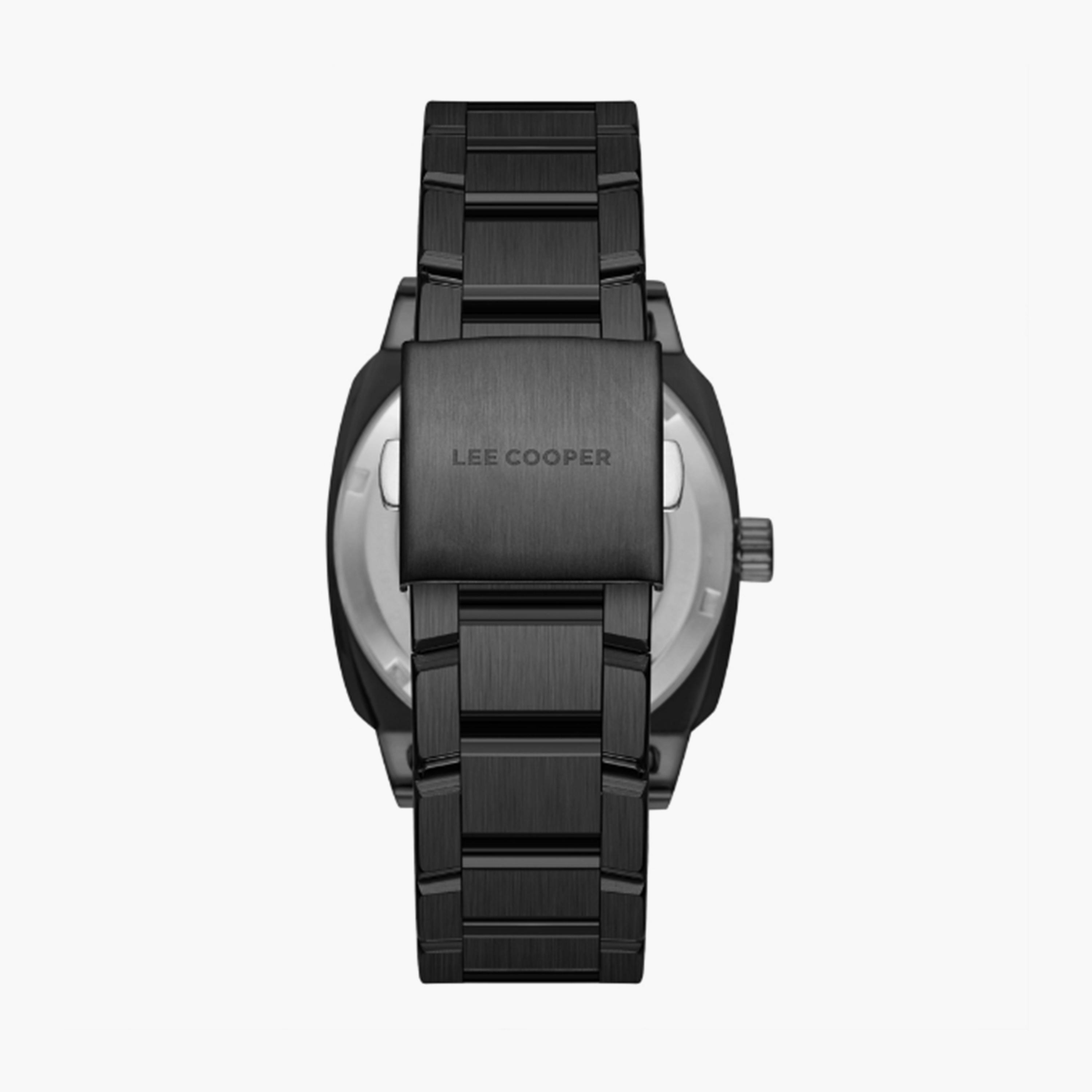 Lee Cooper Men's 41MM Black Chronograph Metal Strap Watch | LC08075.060-men-watchesandjewellery-watches-image-3