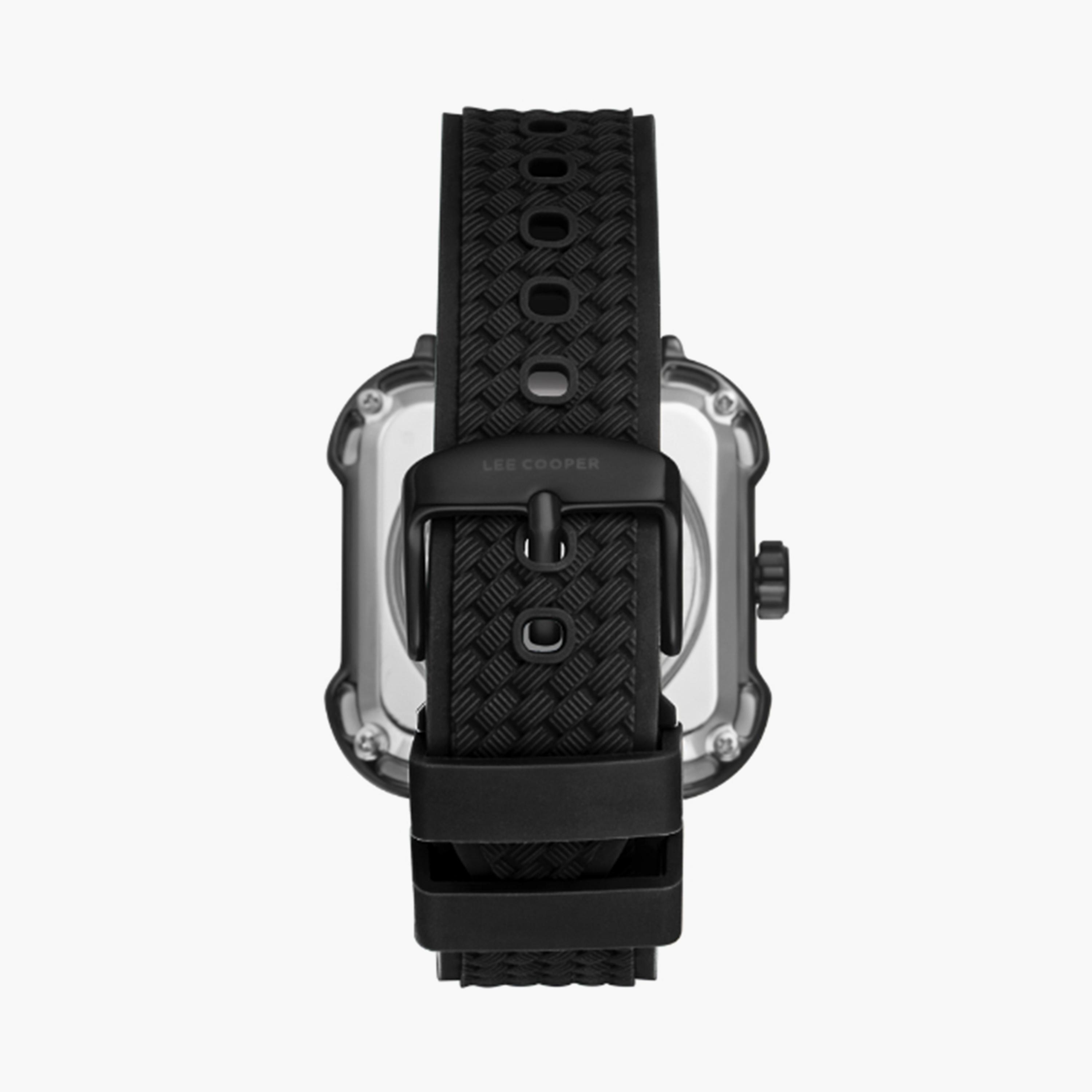 Lee Cooper Men's 49MM Black Chronograph Silicone Strap Watch | LC08072.666-men-watchesandjewellery-watches-image-3