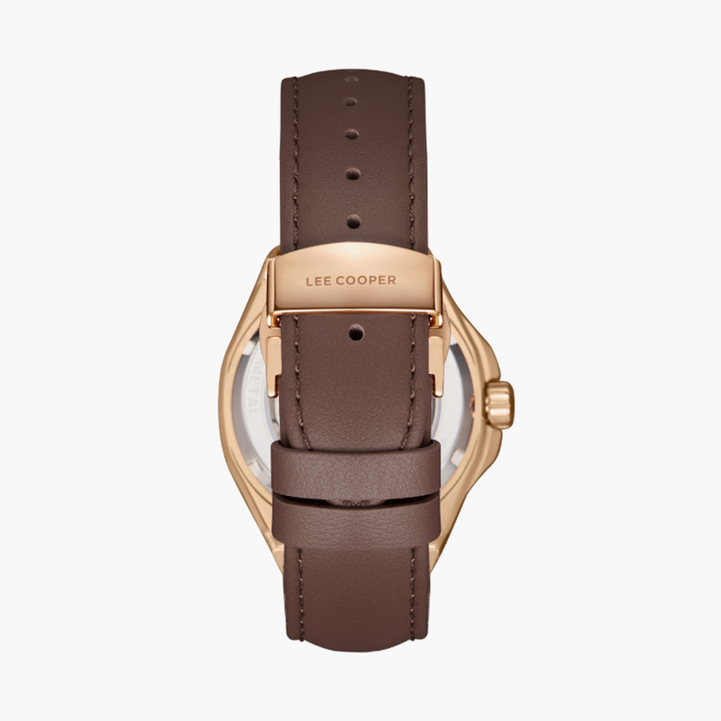 Lee Cooper Men's 43MM Brown Chronograph Leather Strap Watch | LC08125.462-men-watchesandjewellery-watches-image-4
