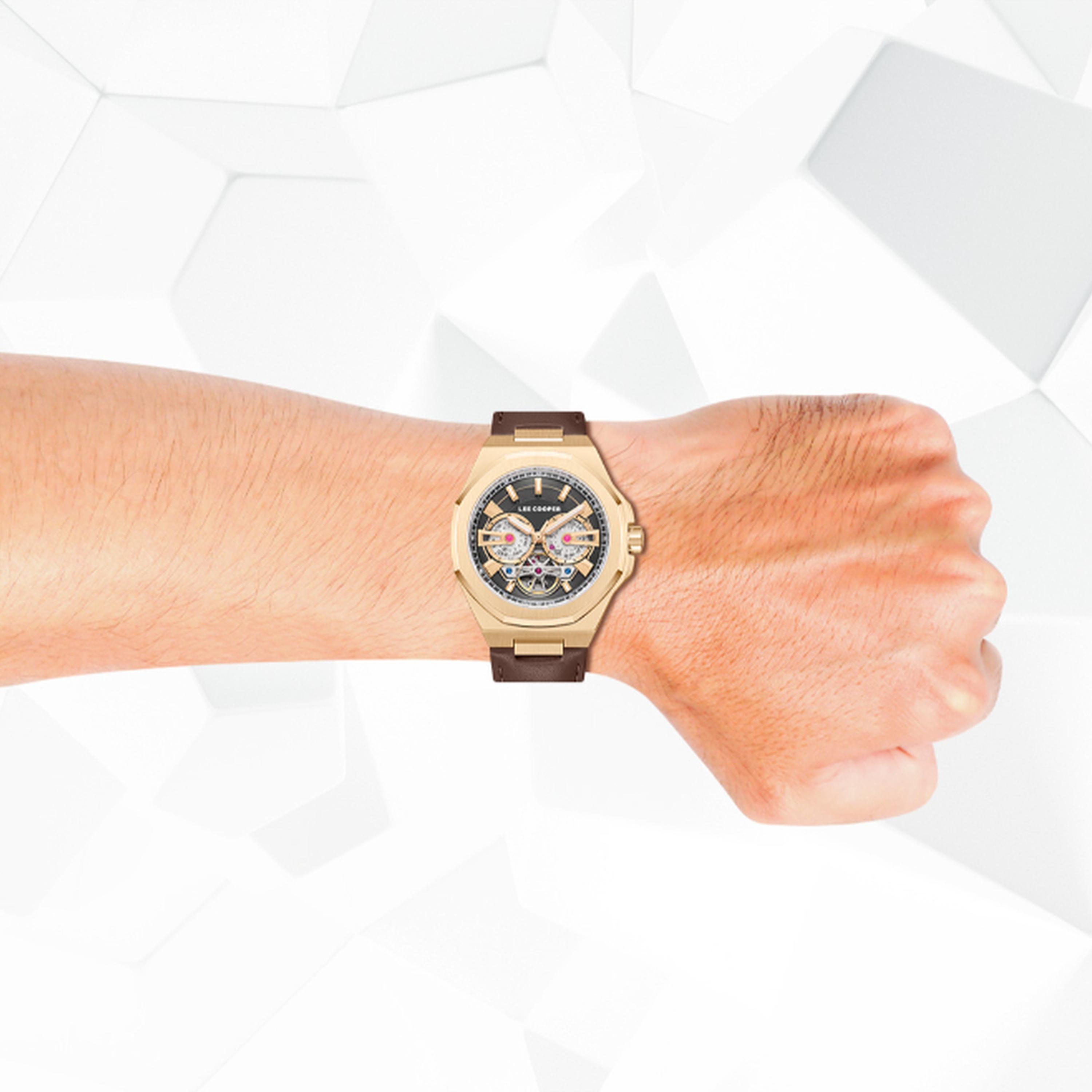 Lee Cooper Men's 43MM Brown Chronograph Leather Strap Watch | LC08125.462-men-watchesandjewellery-watches-image-8
