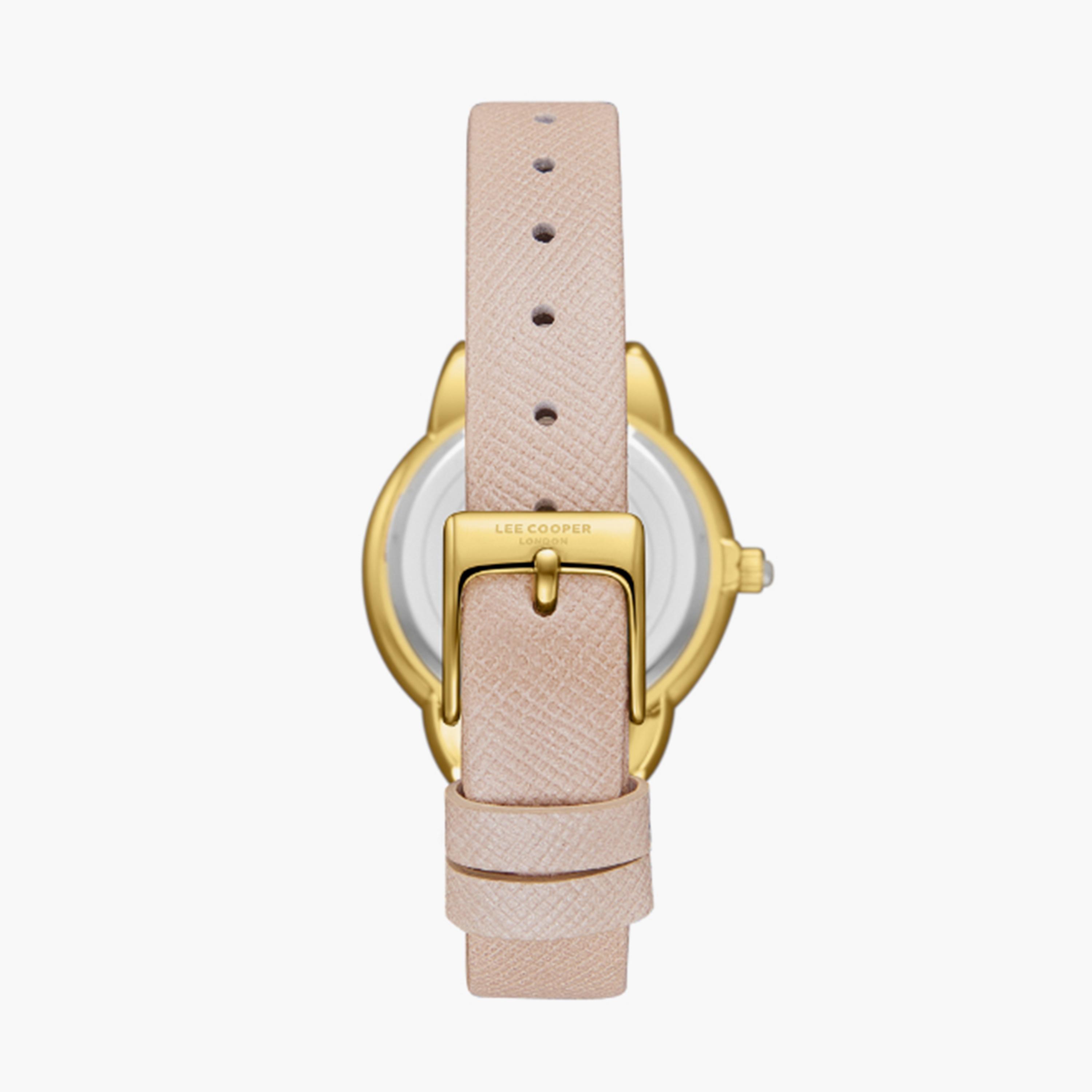 Lee Cooper Women's 32MM Pink Analog Leather Strap Watch | LC08025.120-women-watchesandjewellery-watches-image-4